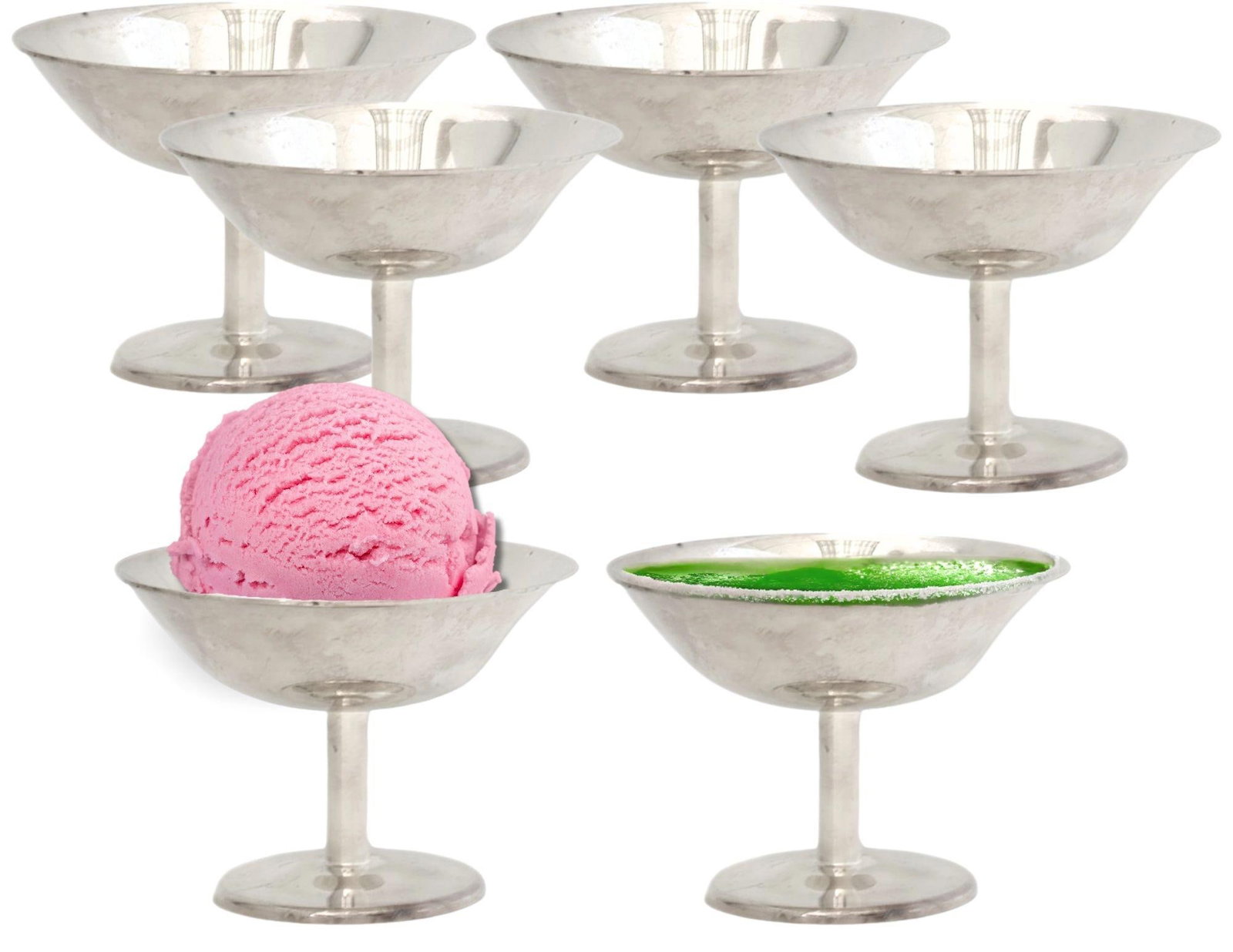 WMF Hotelware Silverplate Stemmed Glasses, Set of 6 - 5