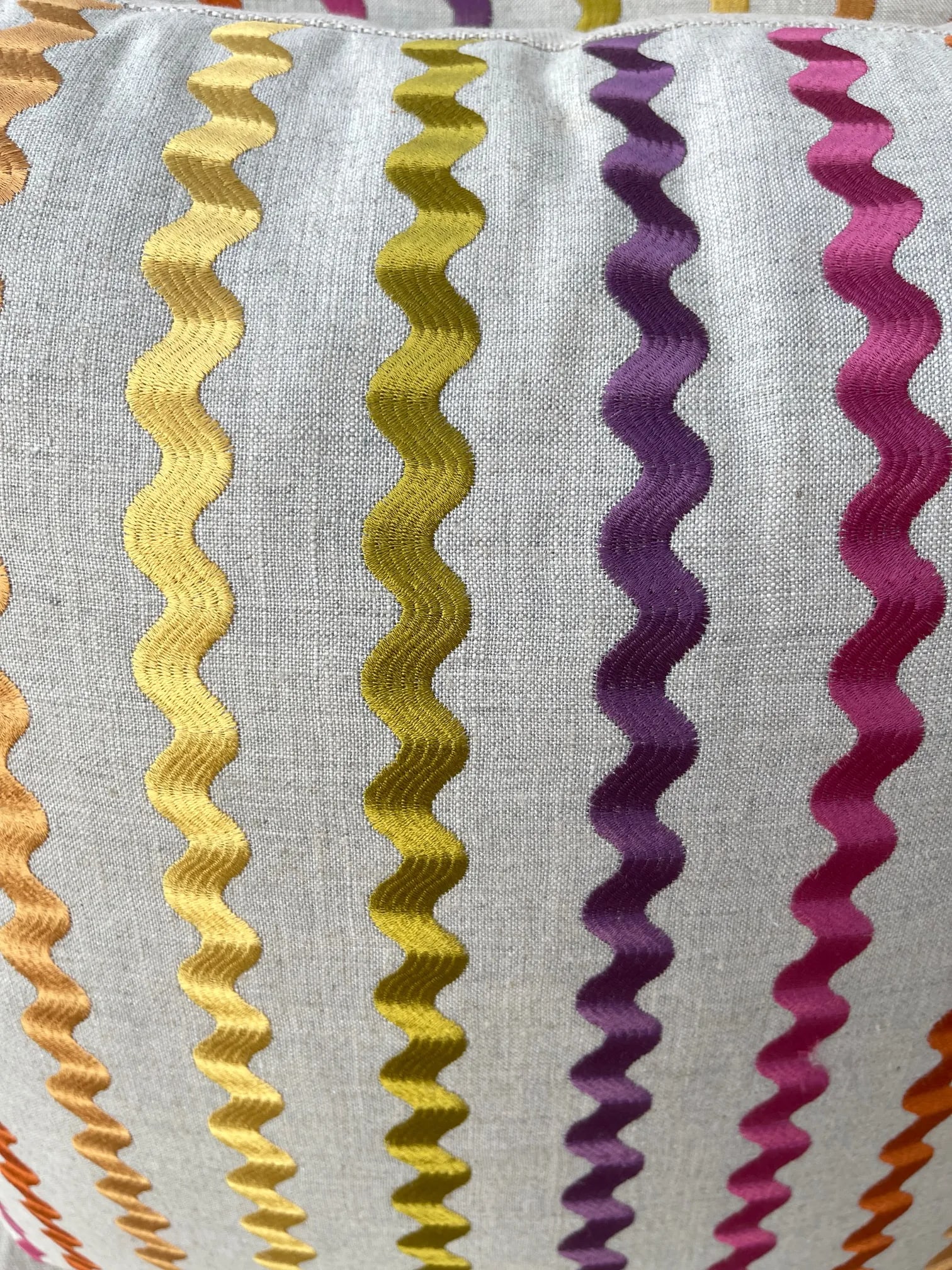 D.V.Kap Home "Samba Blossom" Rainbow Stripe Throw Pillows- a Pair - 8