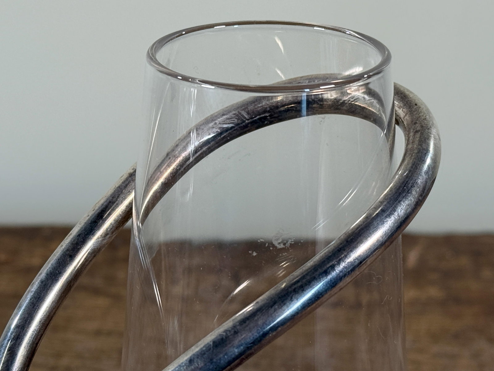 Italian Modernist Silverplate Wine Carafe / Martini Cocktail Pitcher by Padova - 2