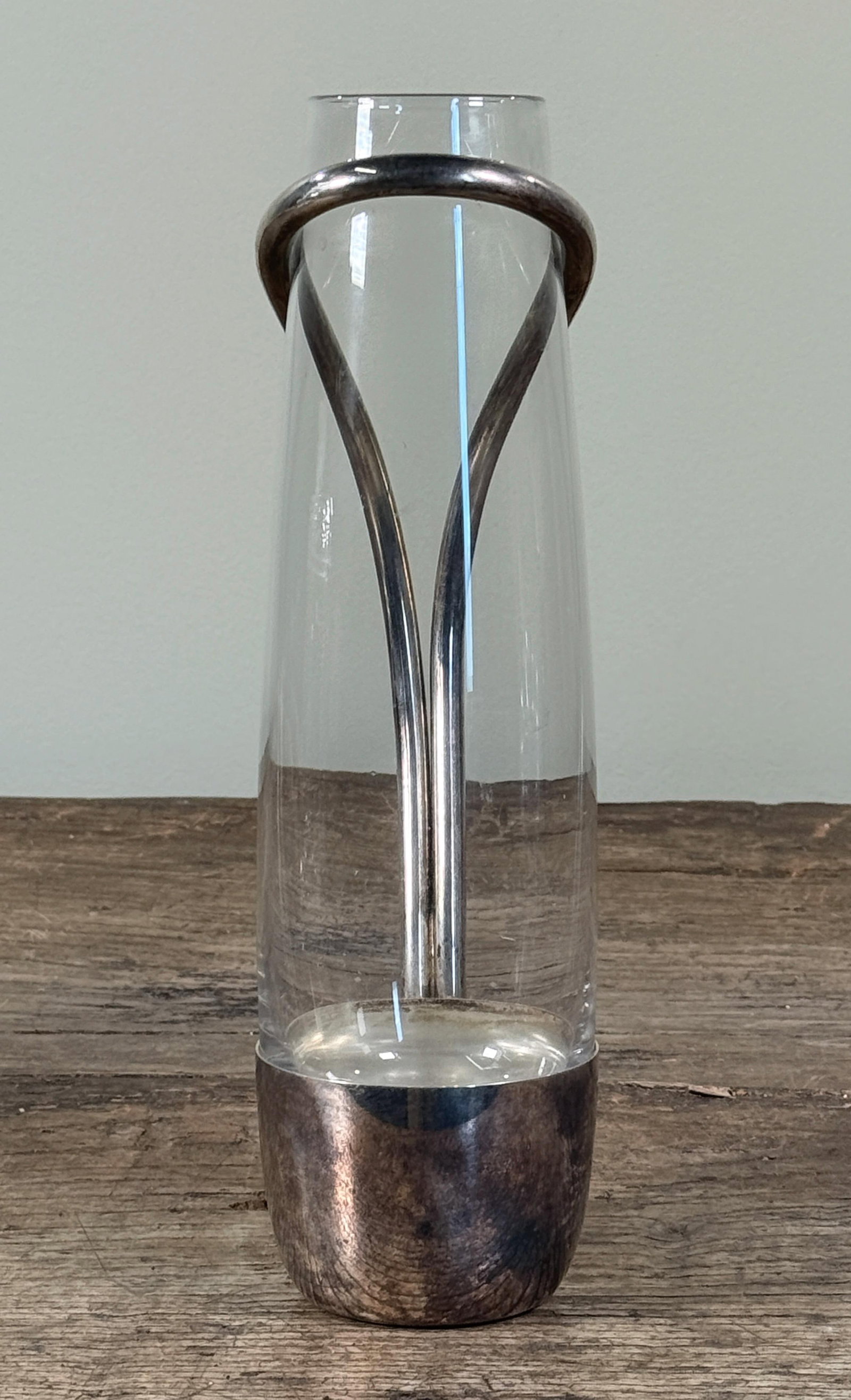 Italian Modernist Silverplate Wine Carafe / Martini Cocktail Pitcher by Padova - 5