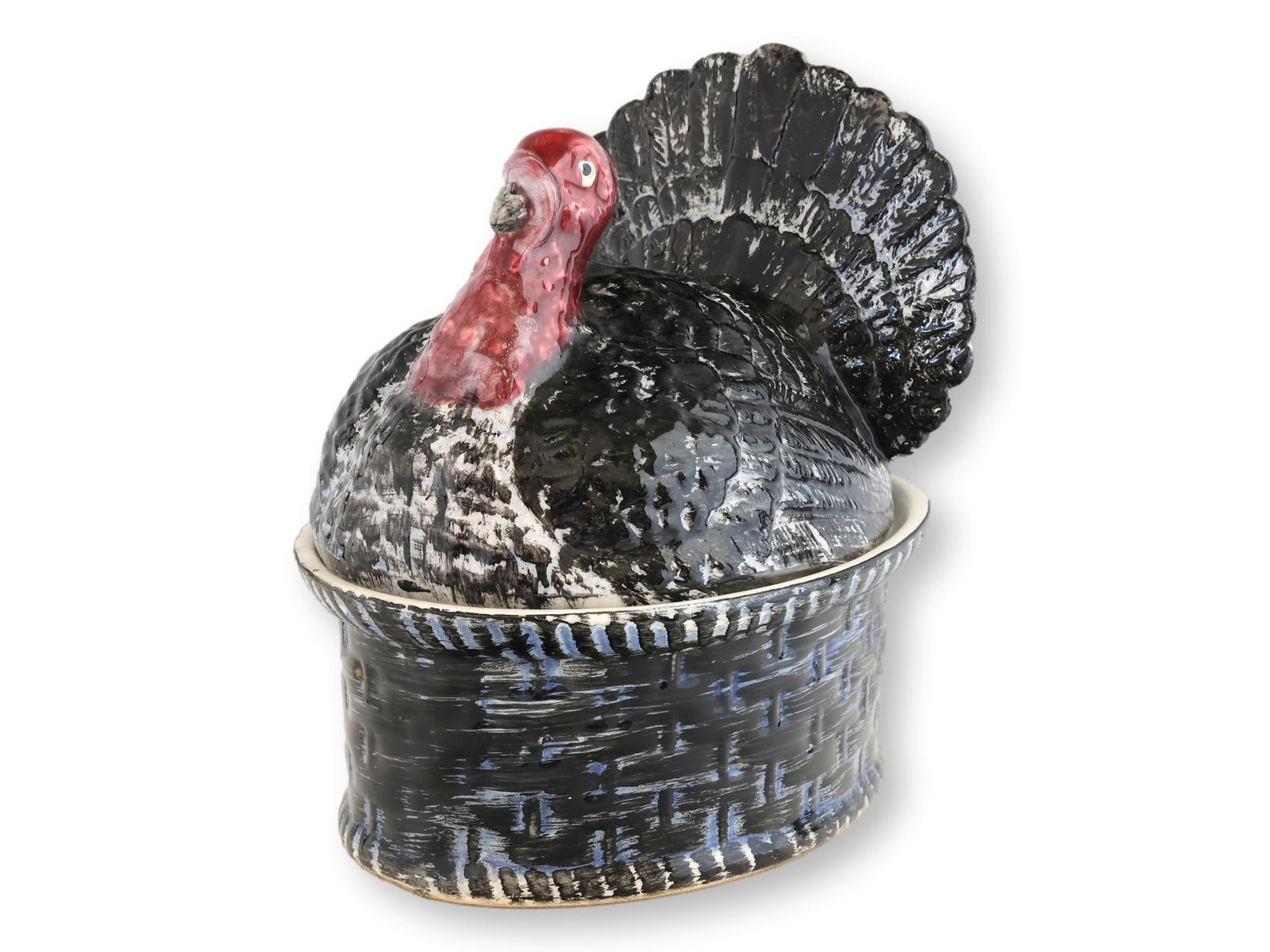 French Majolica Turkey Tureen - 3
