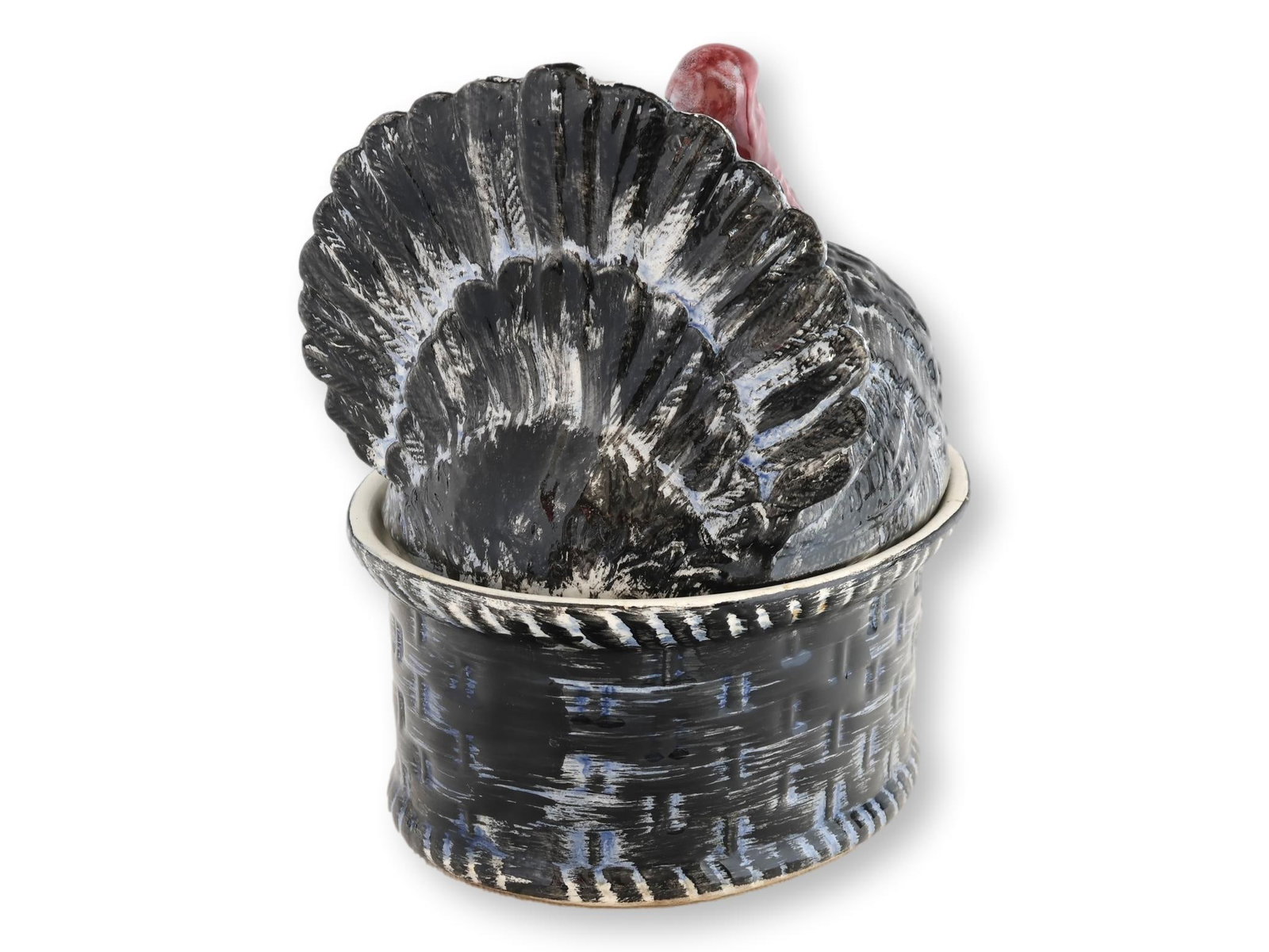 French Majolica Turkey Tureen - 4