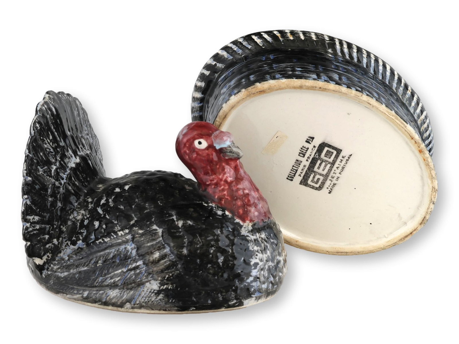 French Majolica Turkey Tureen - 5
