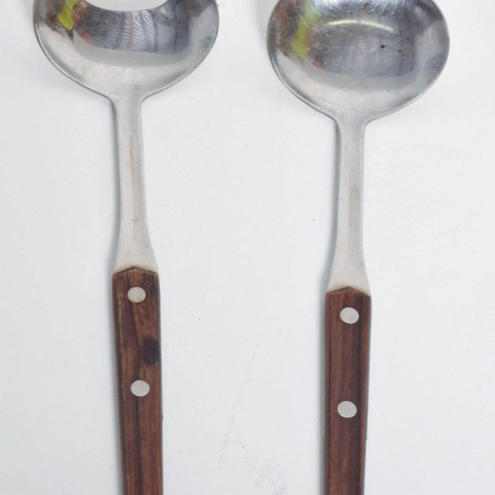 WMF Cromargan Wood & Stainless-Steel Salad Servers Mid Century Modern Dansk - 7