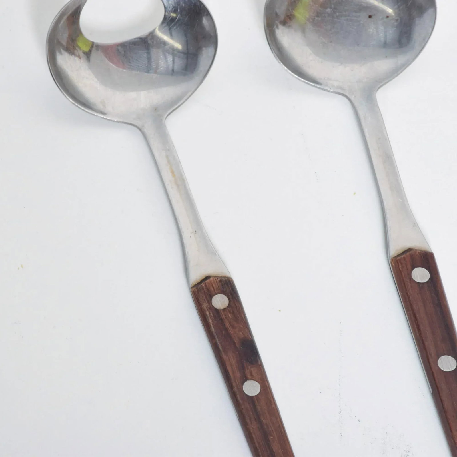WMF Cromargan Wood & Stainless-Steel Salad Servers Mid Century Modern Dansk - 8
