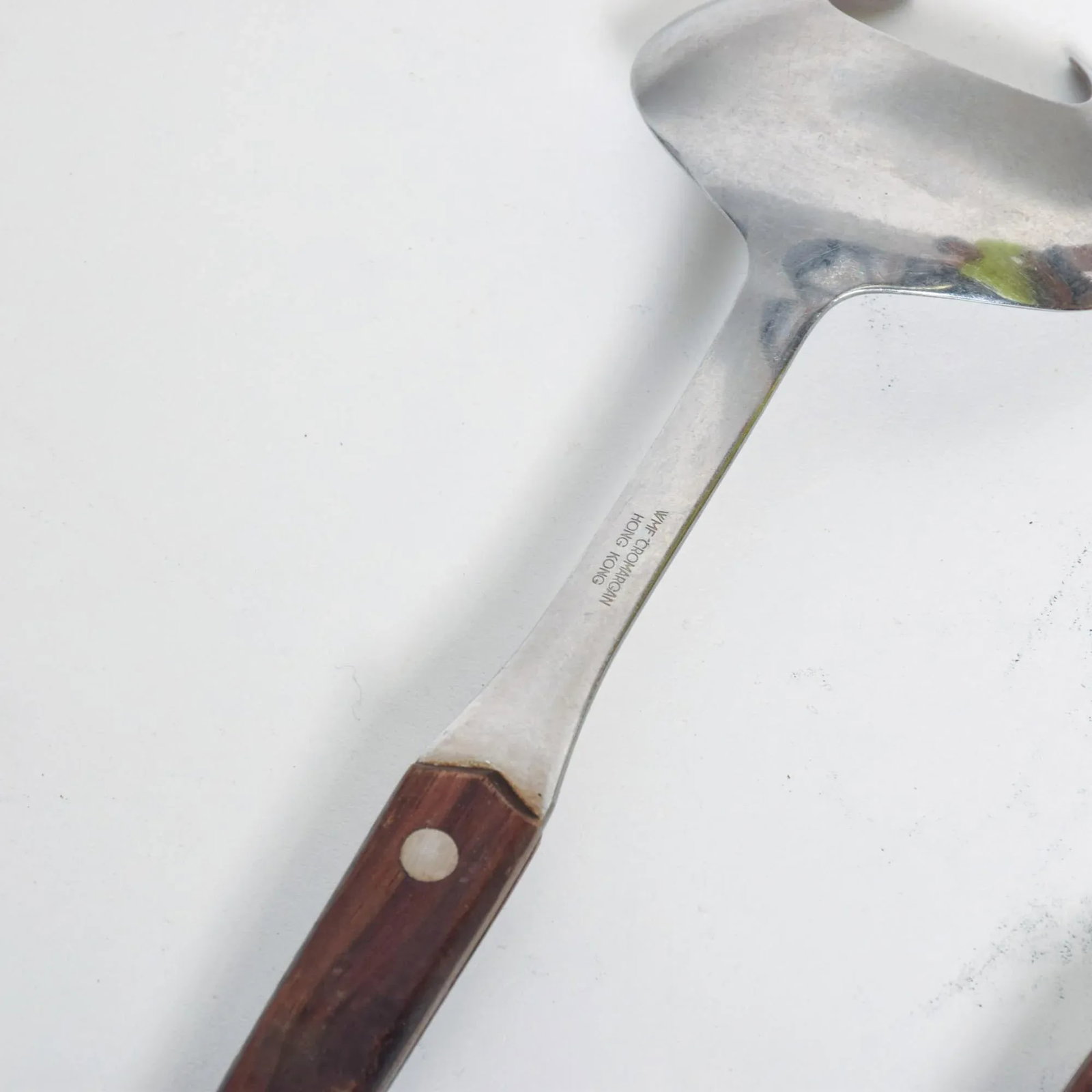 WMF Cromargan Wood & Stainless-Steel Salad Servers Mid Century Modern Dansk - 9