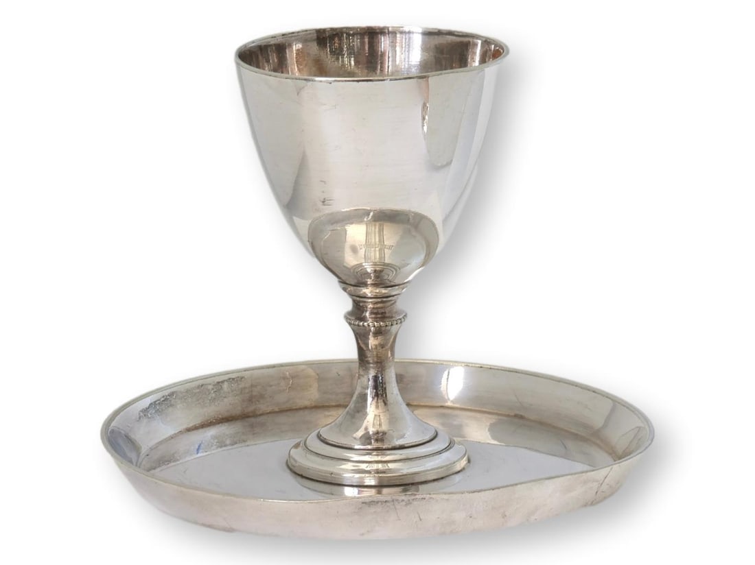 Vintage Clarence Hotel London Silver-Plate Egg Cups - 6