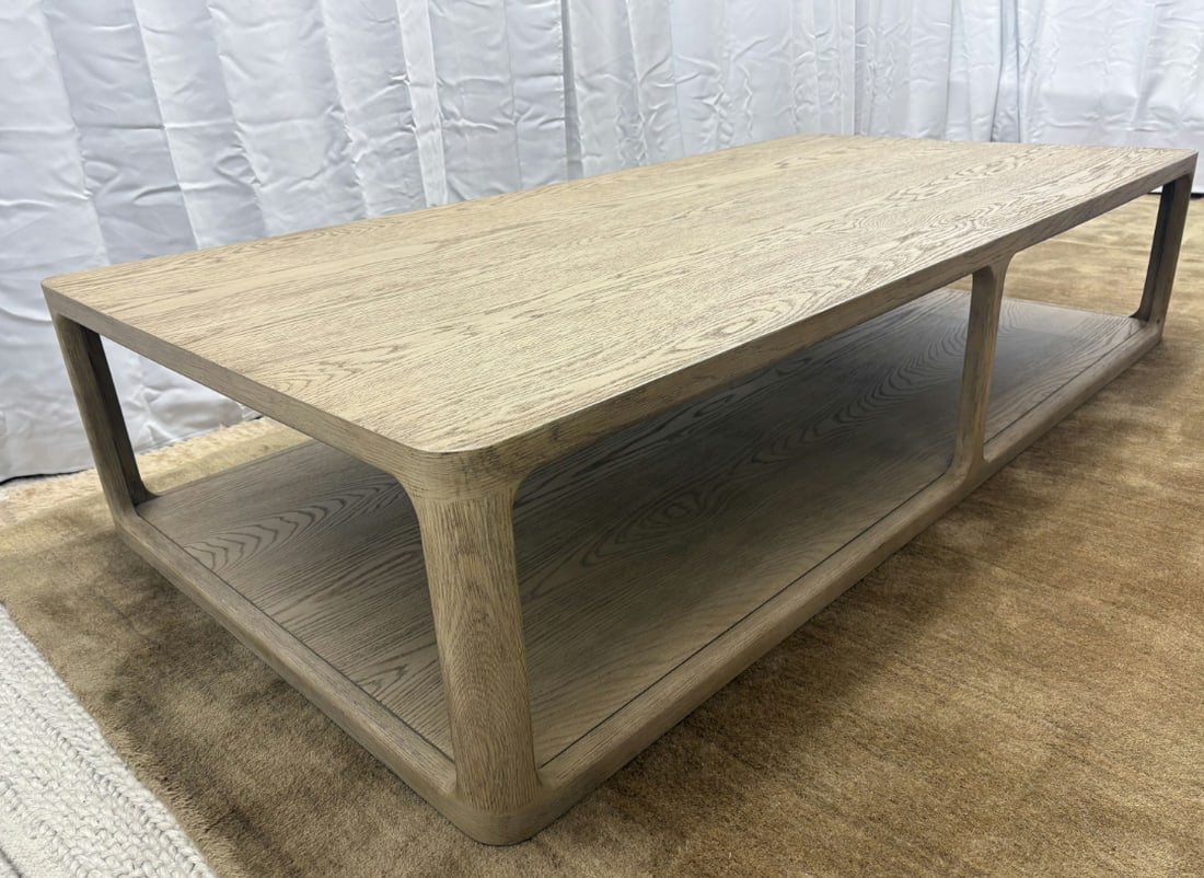 Rh Restoration Hardware Trieste Rectangular Coffee Table - 72" - 10