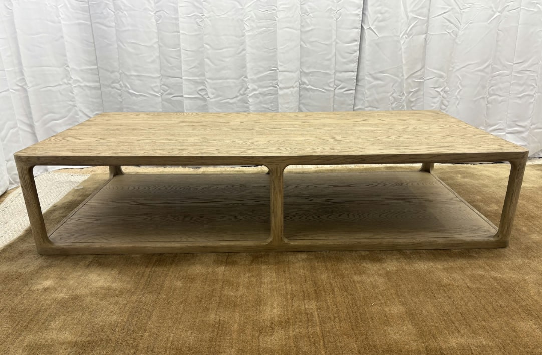 Rh Restoration Hardware Trieste Rectangular Coffee Table - 72" - 8