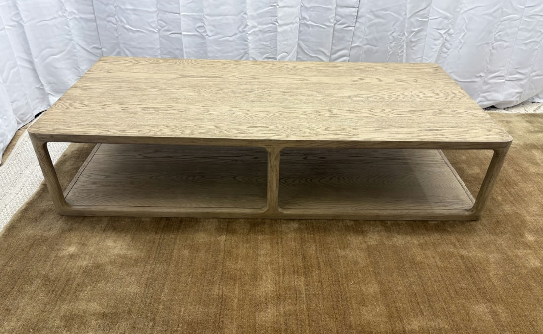 Rh Restoration Hardware Trieste Rectangular Coffee Table - 72" - 9
