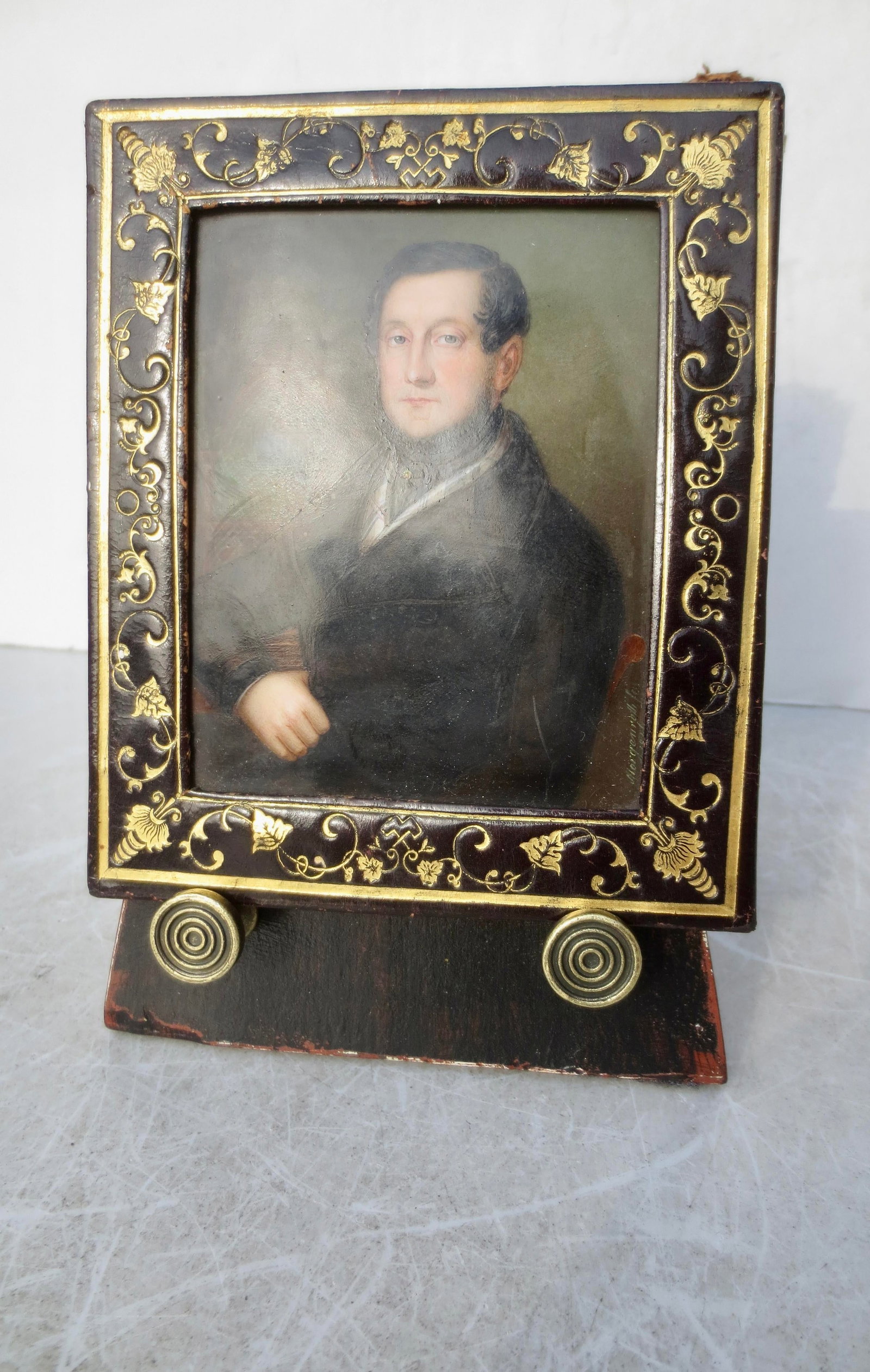Johann Martin Morgenroth Porcelain Portrait 1847 - 5