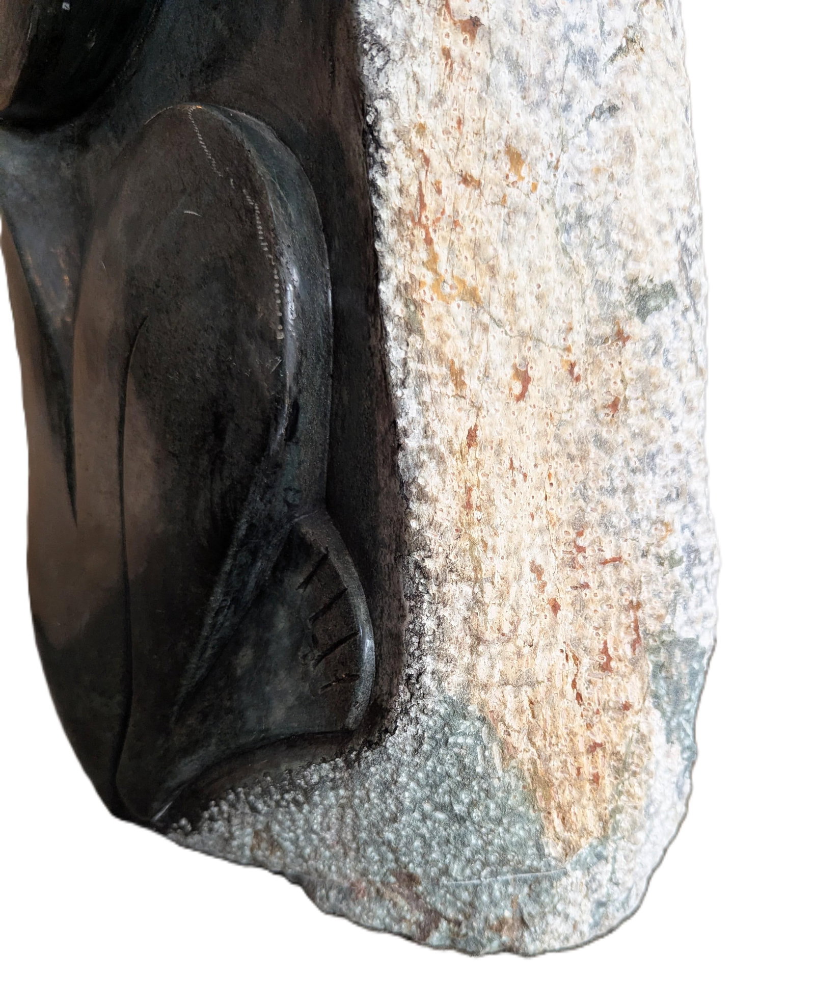 African Mother and Child Stone Sculpture - 3