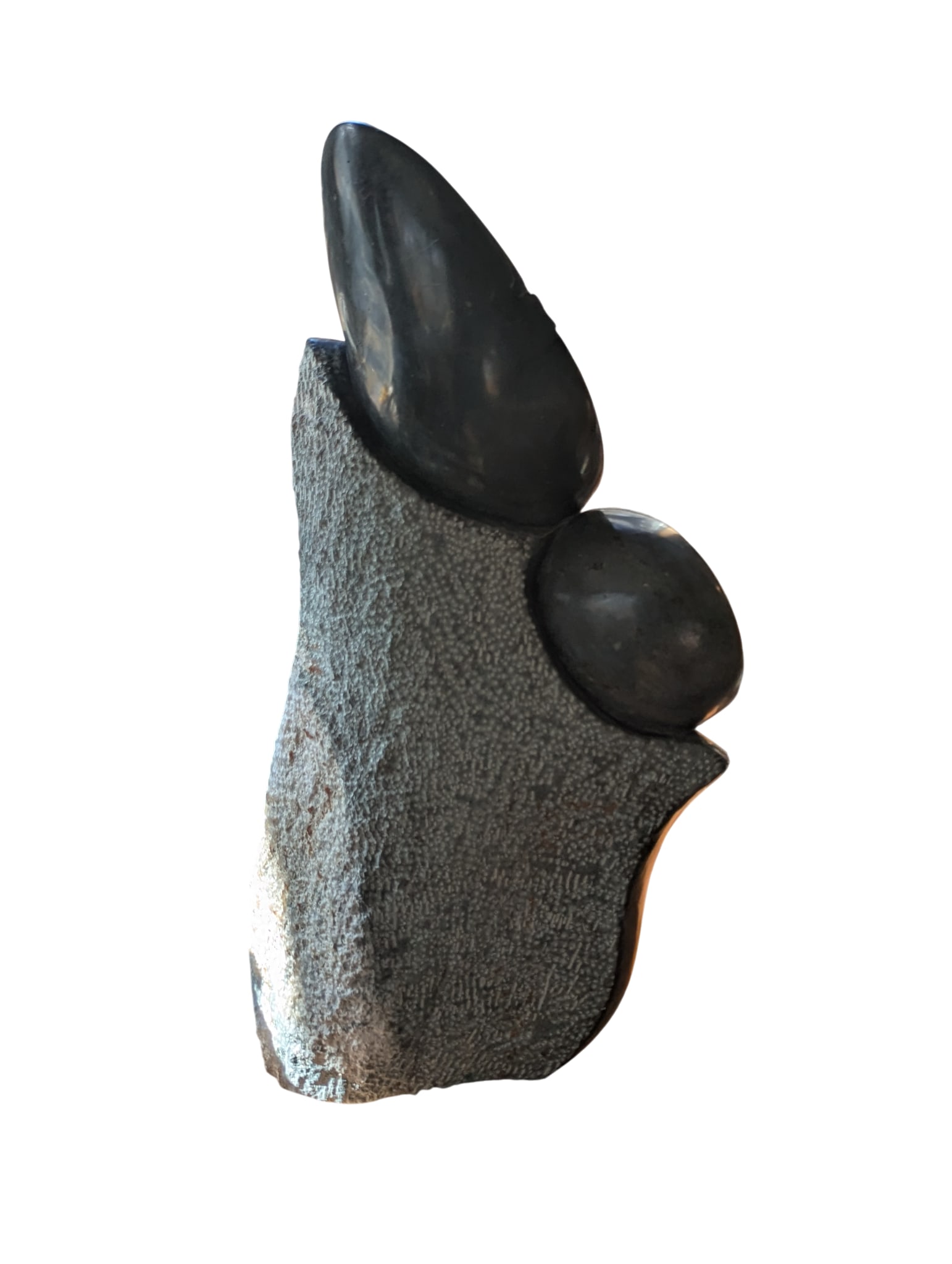 African Mother and Child Stone Sculpture - 4