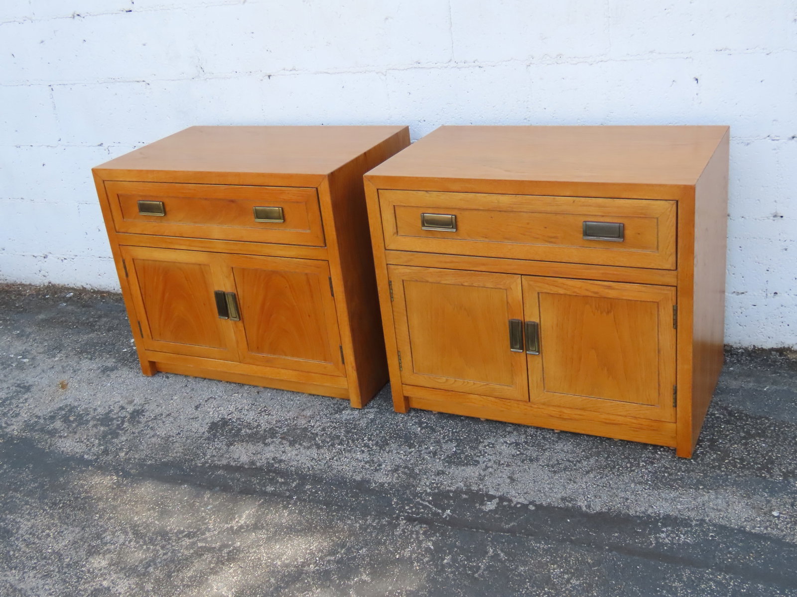 Thomasville Hollywood Regency Nightstands End Bedside Tables a Pair 6355 - 3