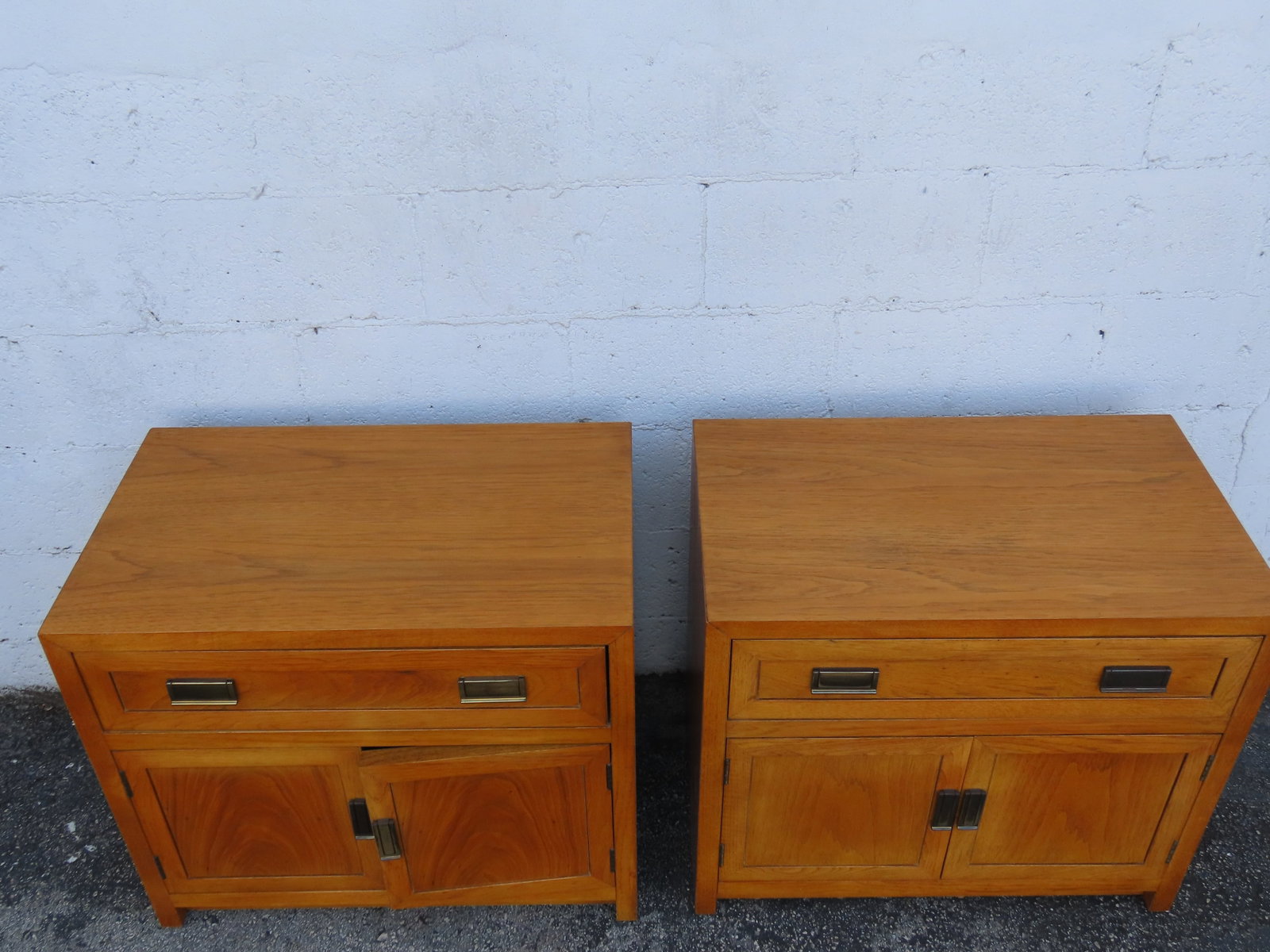 Thomasville Hollywood Regency Nightstands End Bedside Tables a Pair 6355 - 4