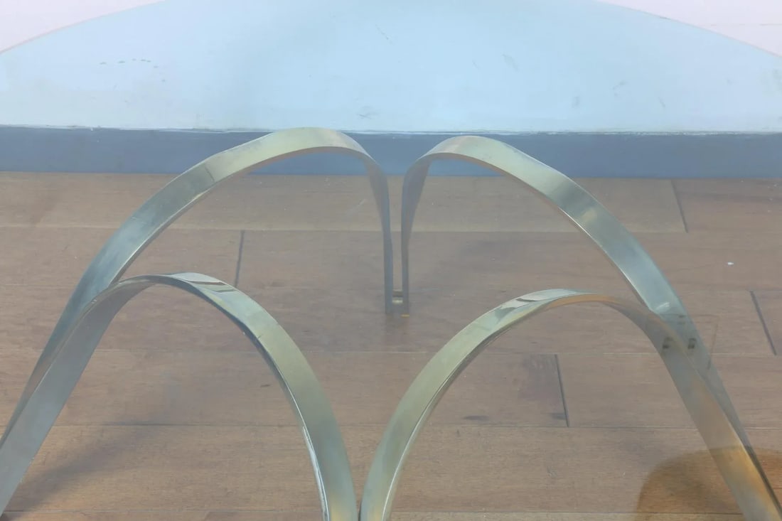 Dunbar Vintage Brass and Glass Coffee Table - 7