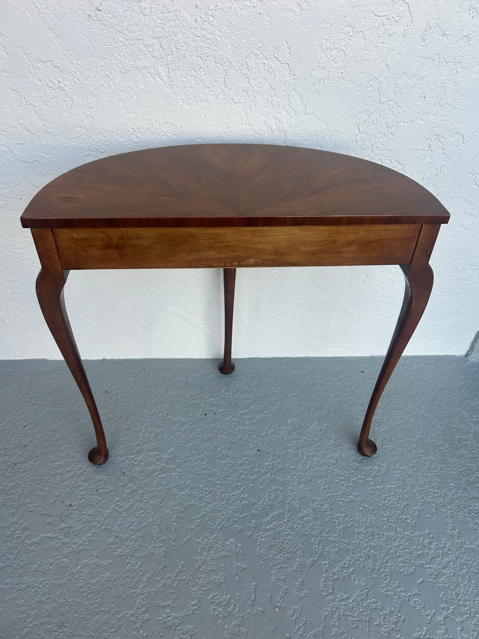 Late 20th Century Baker Furniture Half Round Demi Lune Console Table - 6