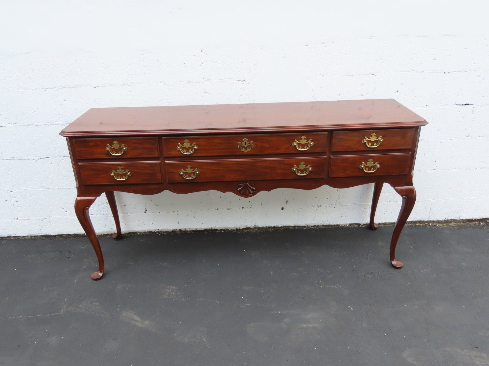 Drexel Long Narrow Library Console Entry Table 6394 - 2