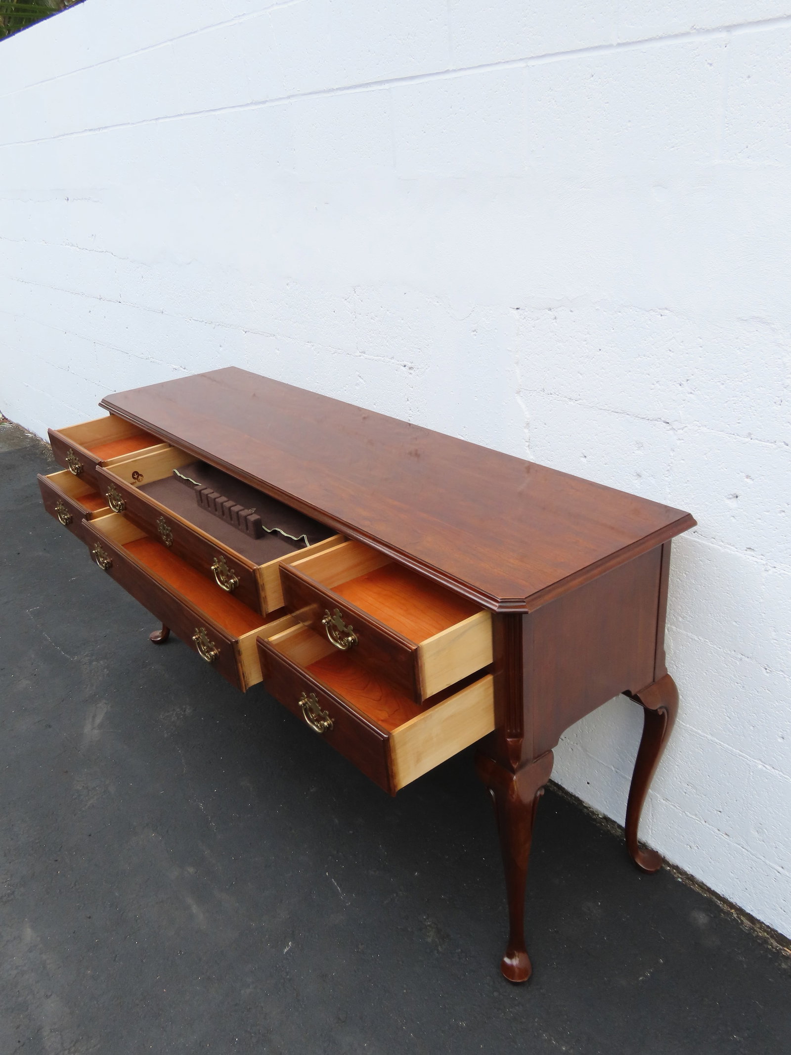 Drexel Long Narrow Library Console Entry Table 6394 - 6