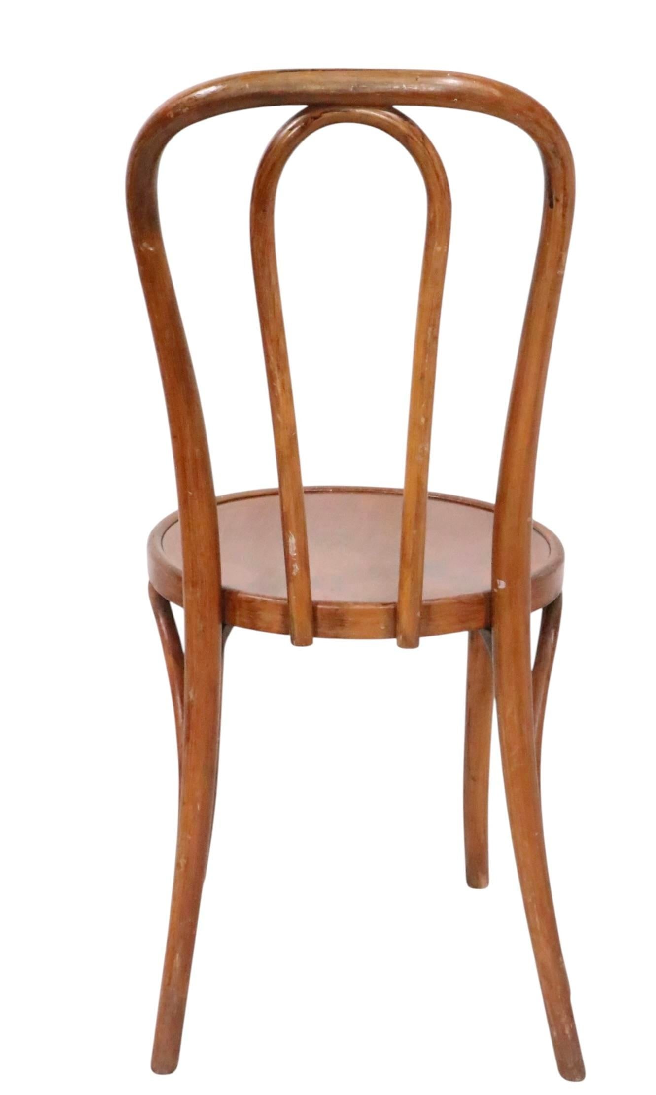 Early 20th Century Pr. Vienna Secessionist Bentwood Cafe Bistro Chairs by Thonet - 3
