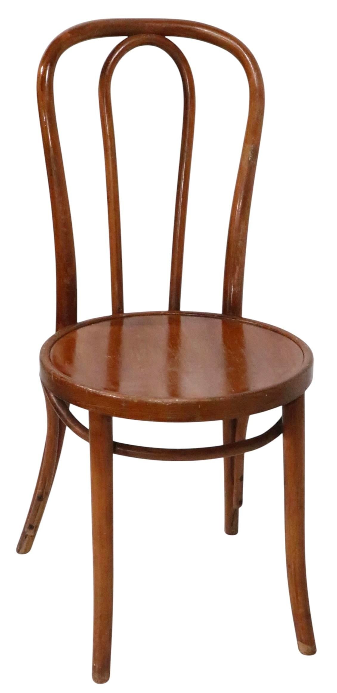 Early 20th Century Pr. Vienna Secessionist Bentwood Cafe Bistro Chairs by Thonet - 5