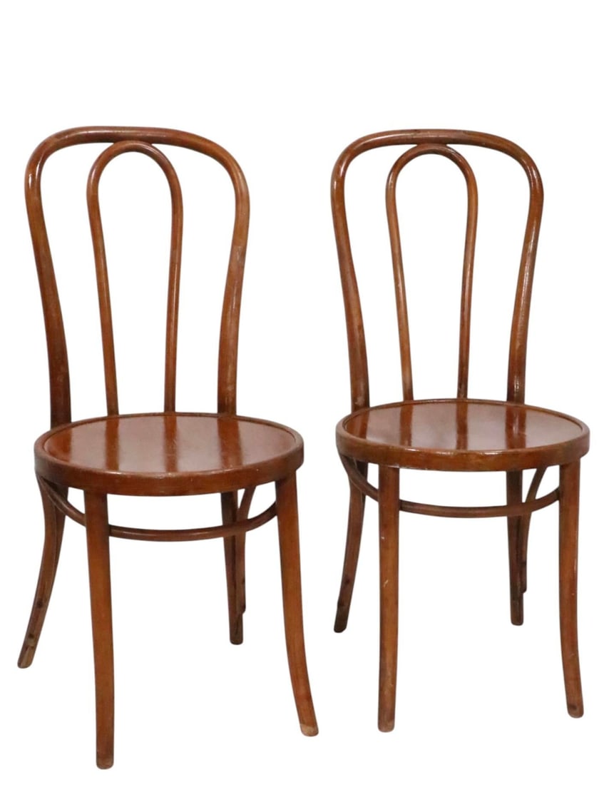 Early 20th Century Pr. Vienna Secessionist Bentwood Cafe Bistro Chairs by Thonet - 7