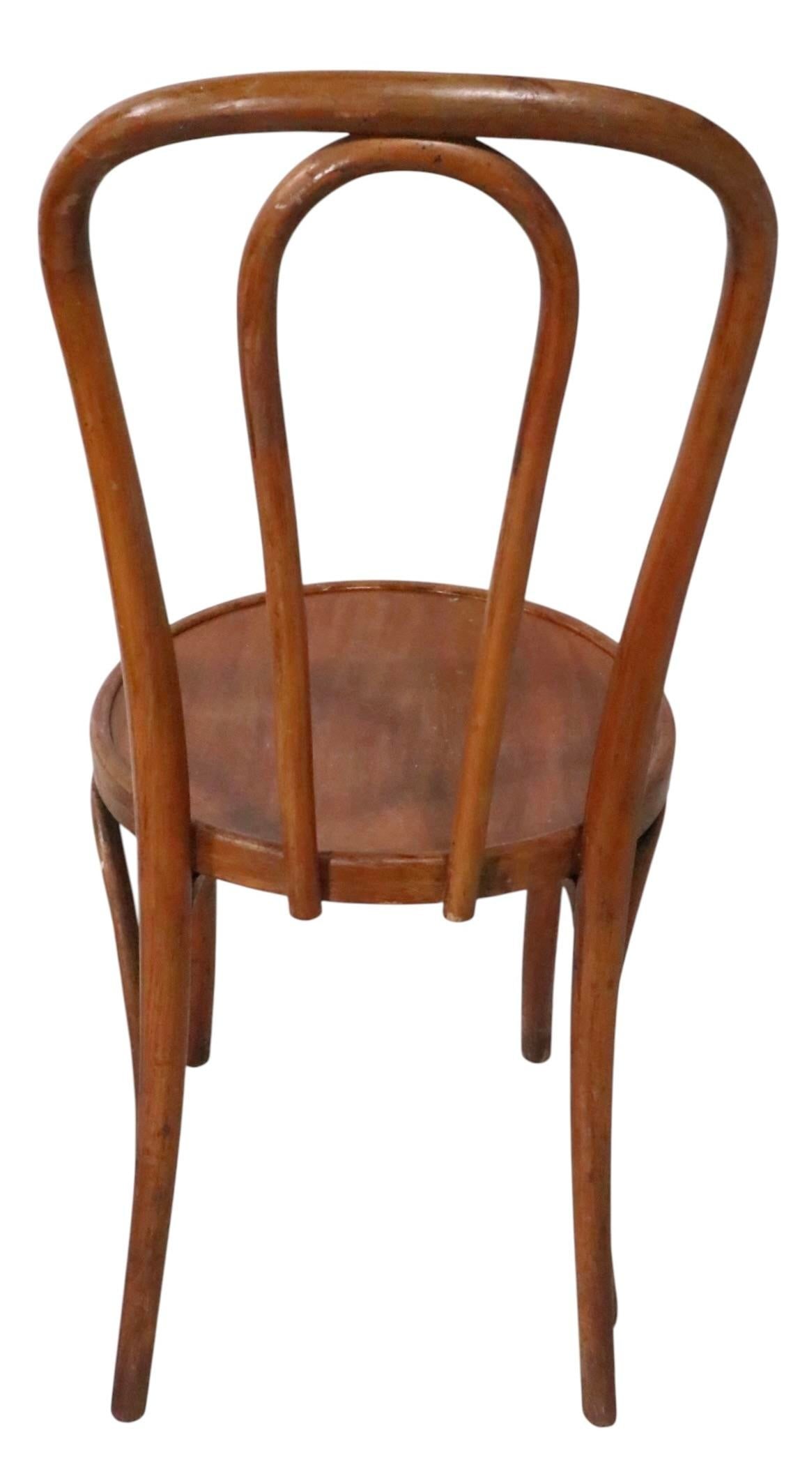Early 20th Century Pr. Vienna Secessionist Bentwood Cafe Bistro Chairs by Thonet - 8