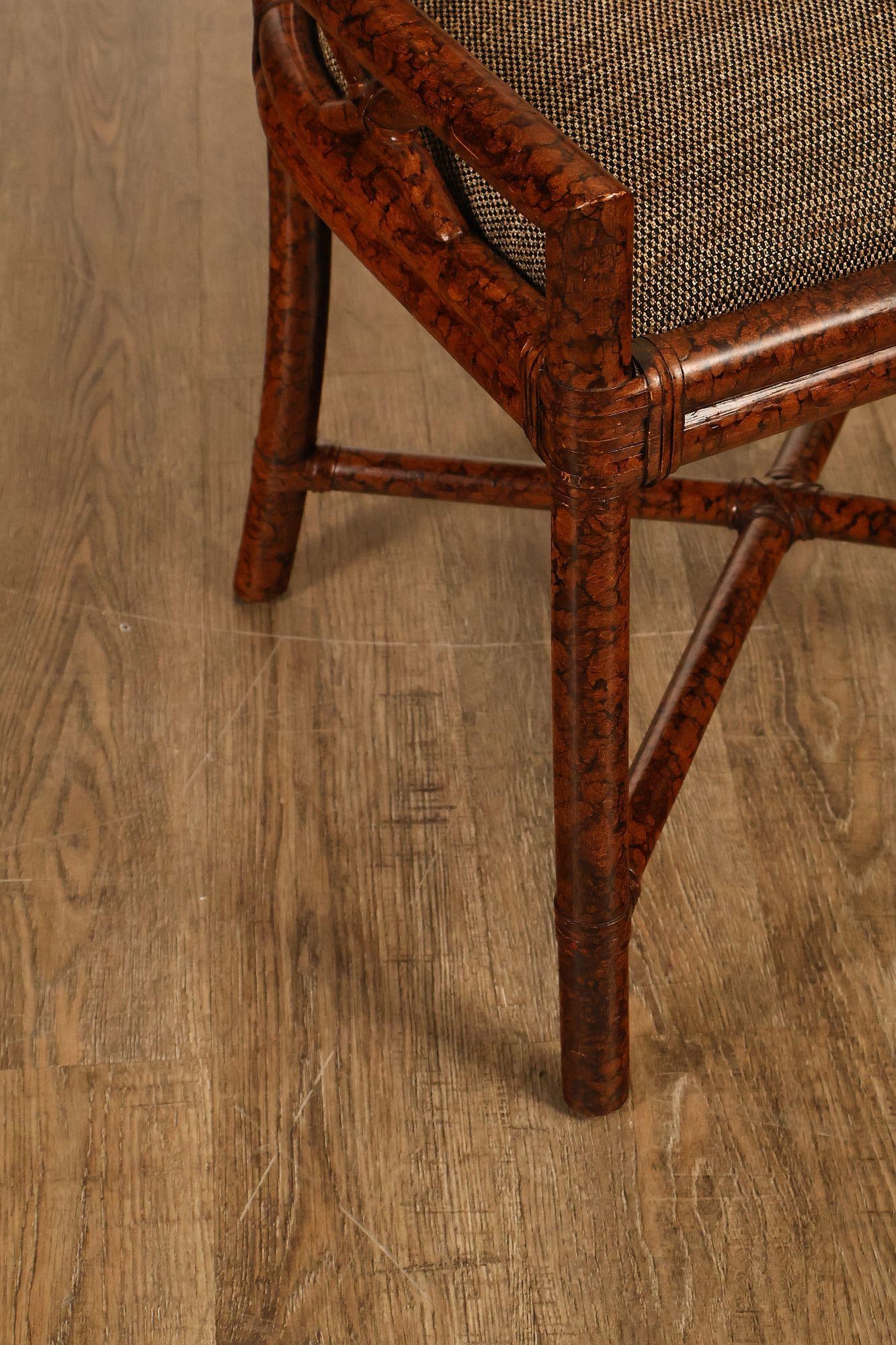 Ficks Reed Set of Four Woven Rattan Dining Chairs - 14