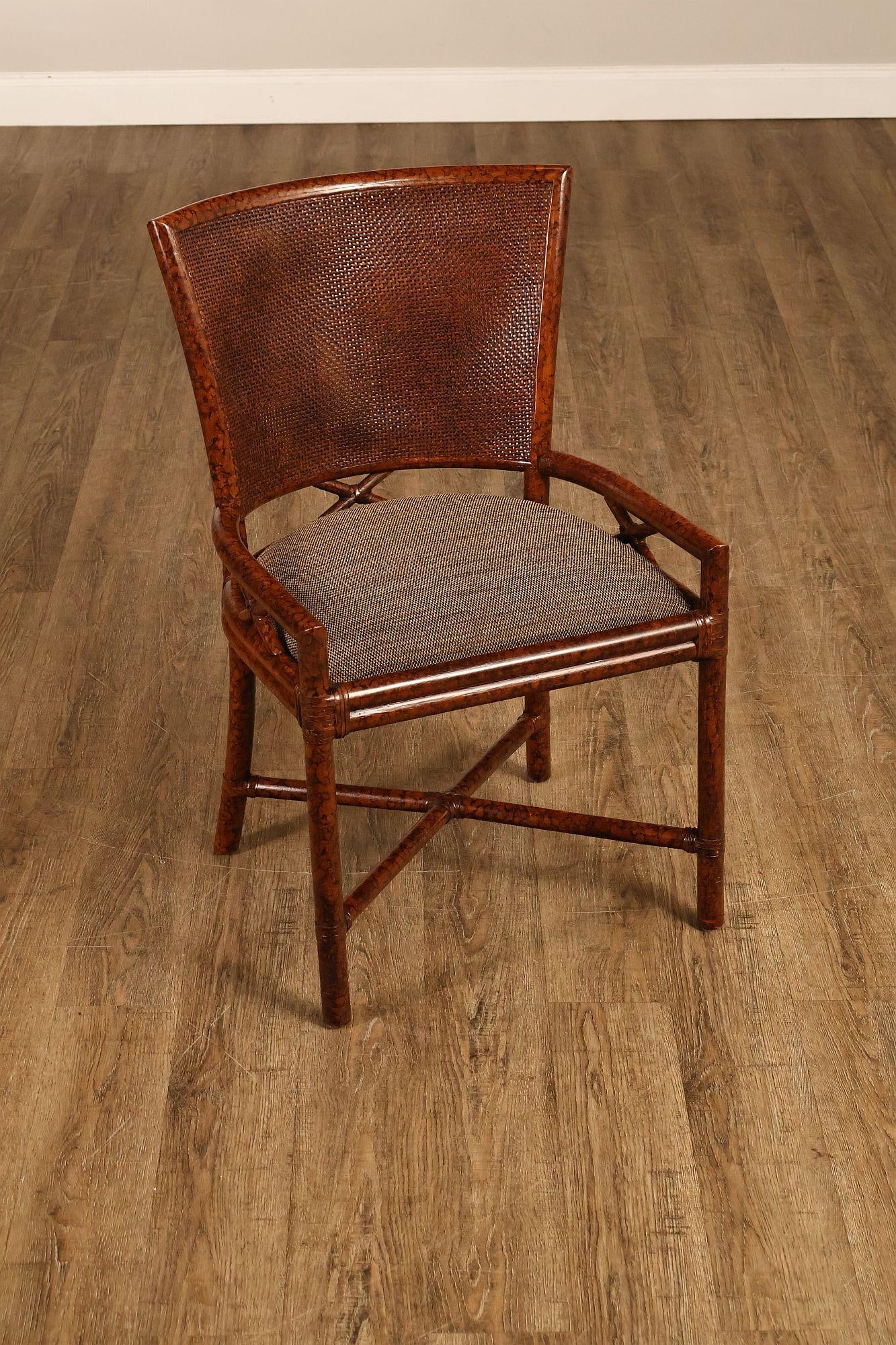 Ficks Reed Set of Four Woven Rattan Dining Chairs - 3