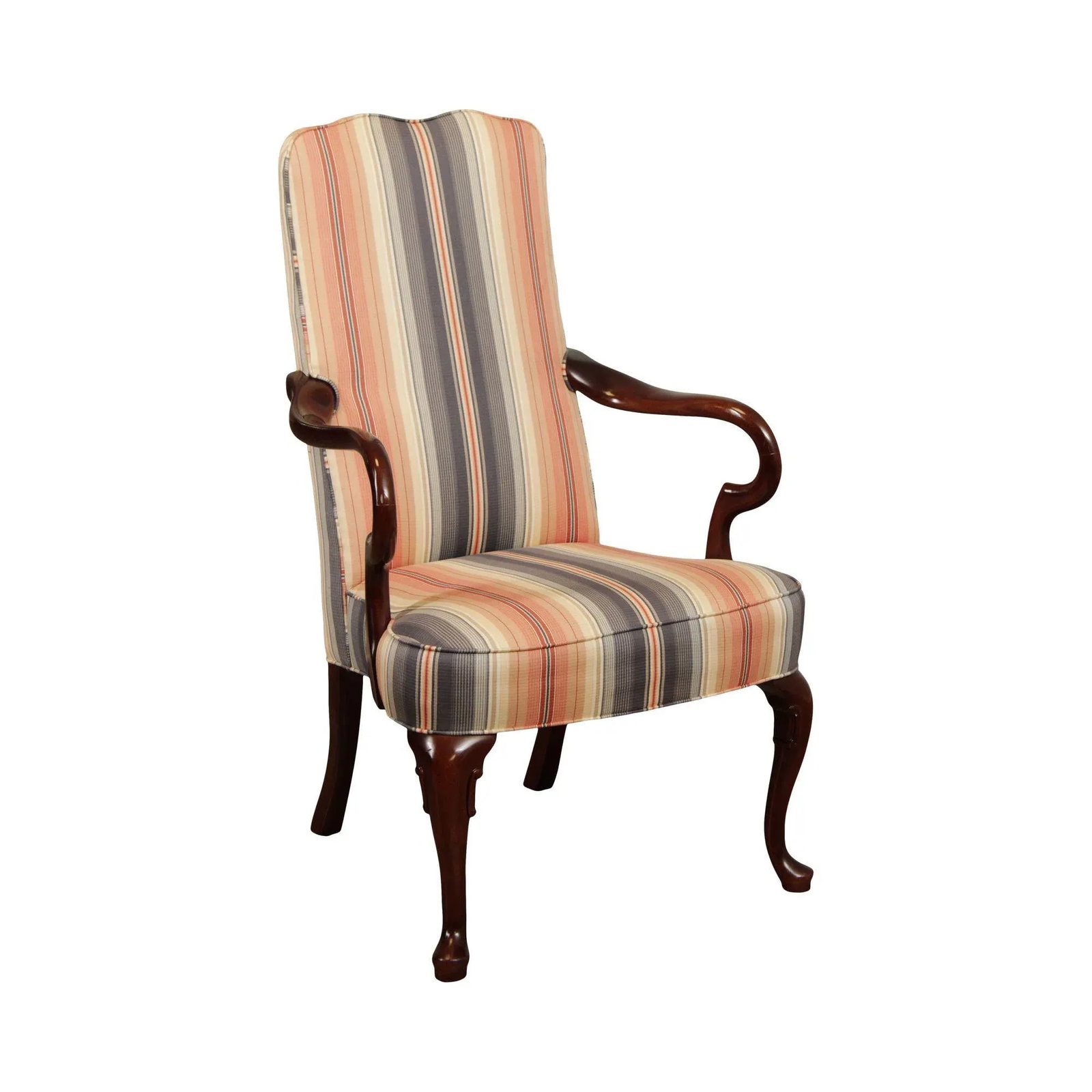 Hancock & Moore Queen Anne Style Mahogany Armchair - 13