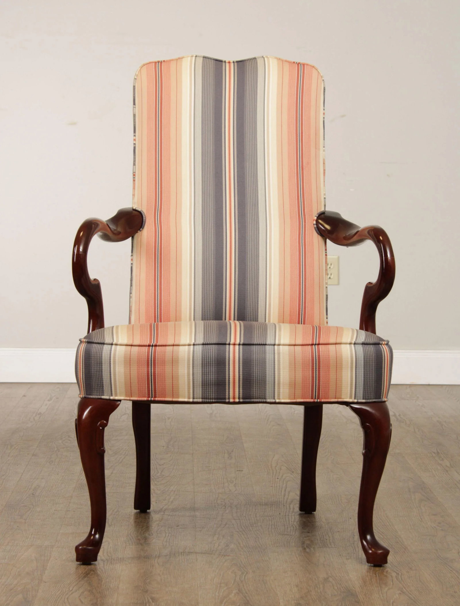 Hancock & Moore Queen Anne Style Mahogany Armchair - 3