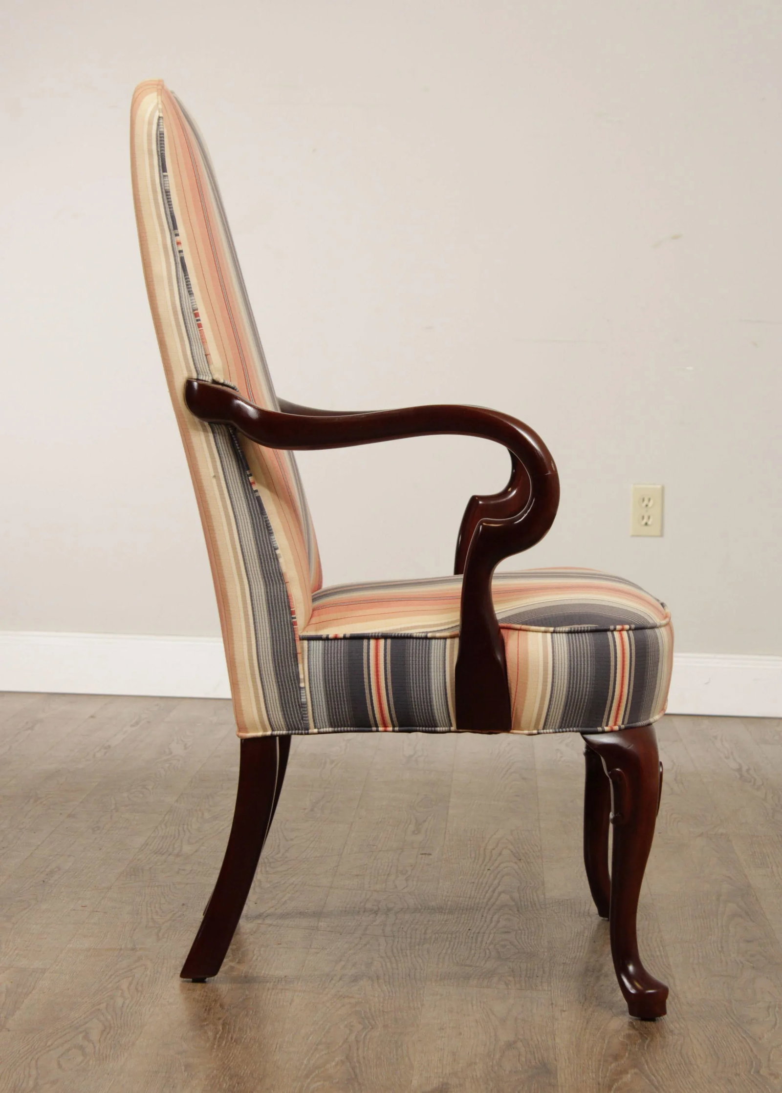 Hancock & Moore Queen Anne Style Mahogany Armchair - 7