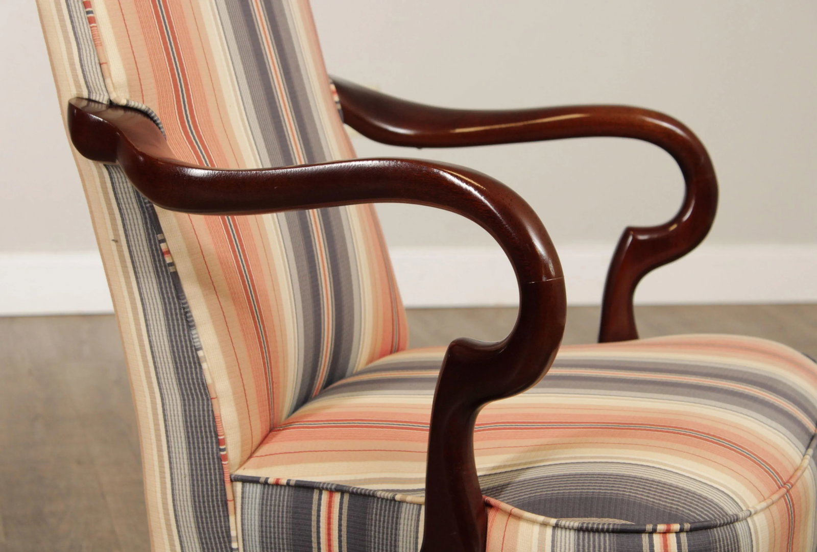 Hancock & Moore Queen Anne Style Mahogany Armchair - 8