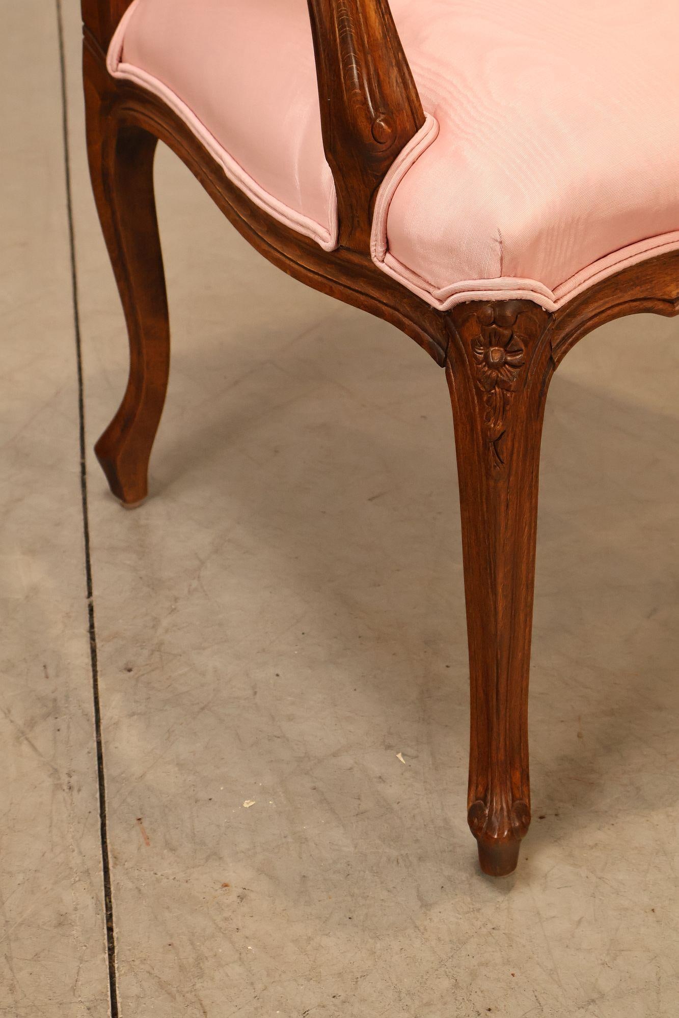 Ethan Allen French Louis XV Style Fauteuil Armchair - 16