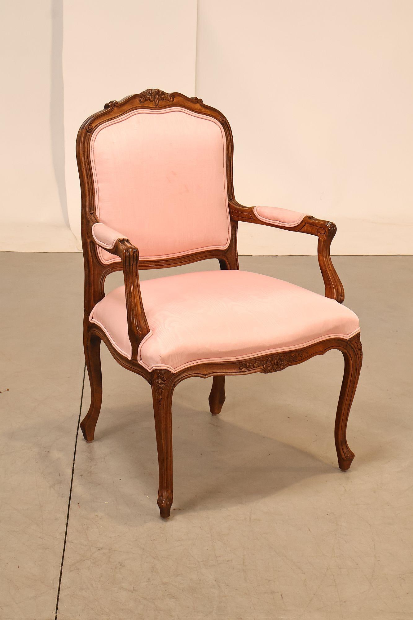 Ethan Allen French Louis XV Style Fauteuil Armchair - 3