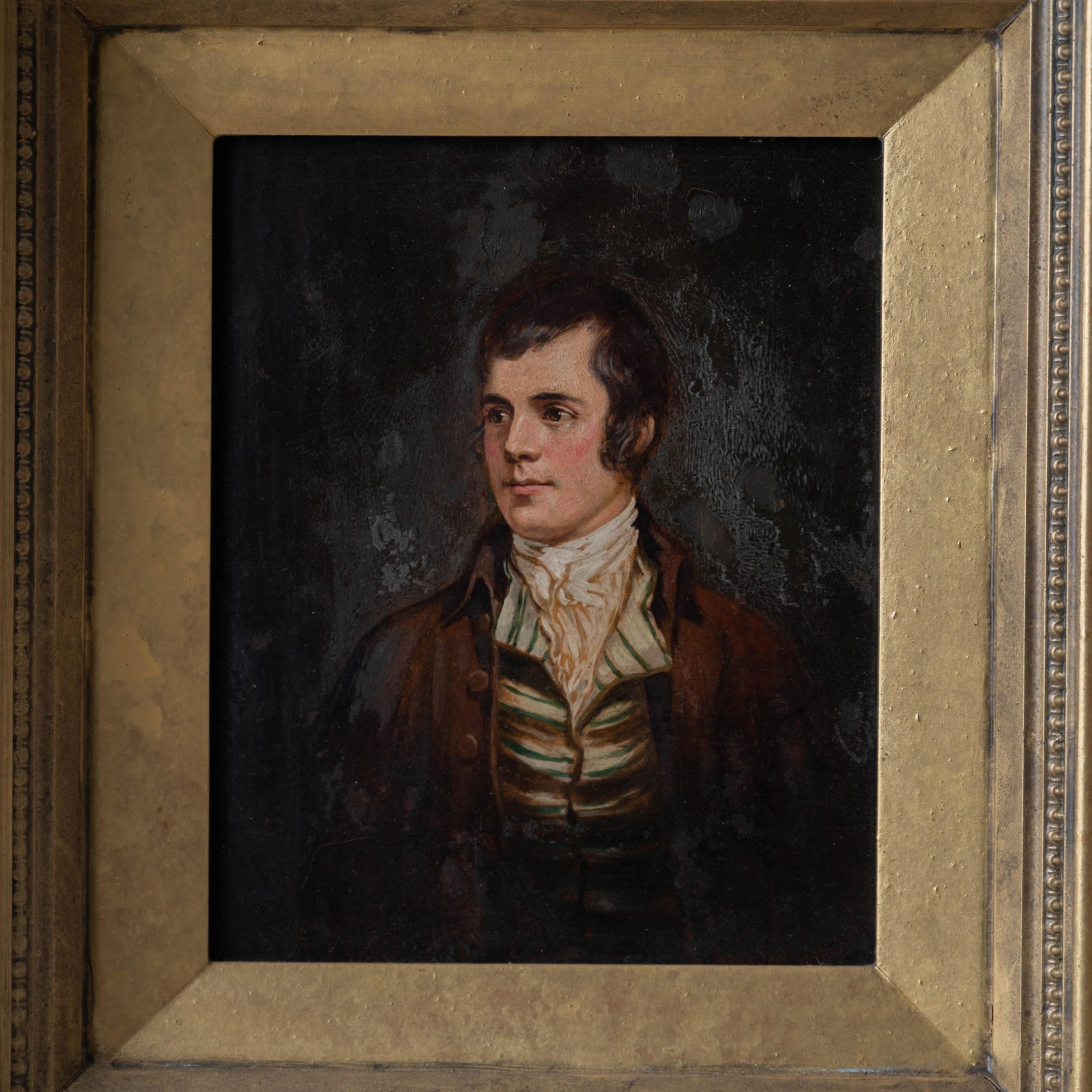 Robert Burns Portrait, Reverse Glass Painting, c.1830 - 3
