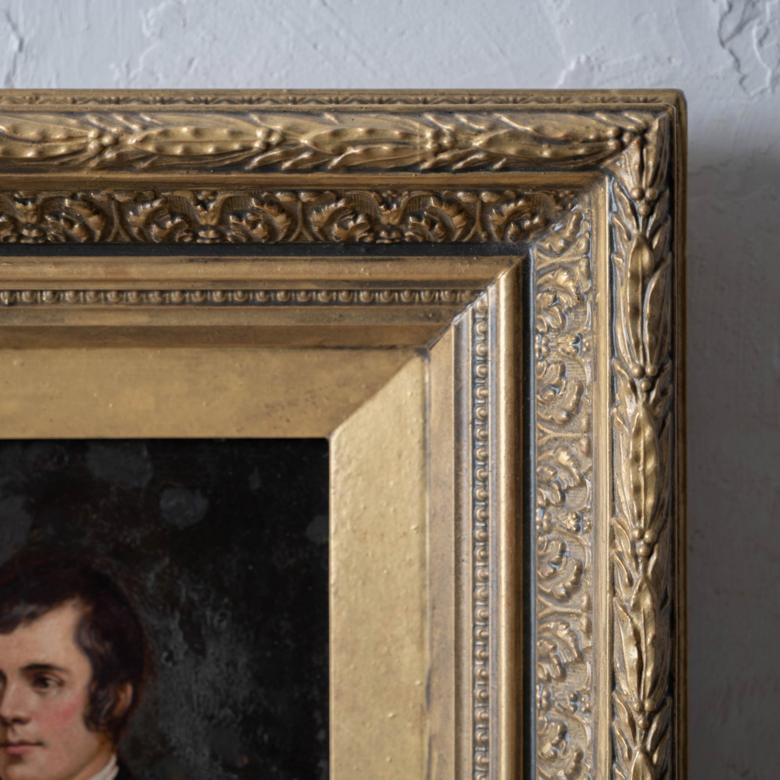Robert Burns Portrait, Reverse Glass Painting, c.1830 - 4