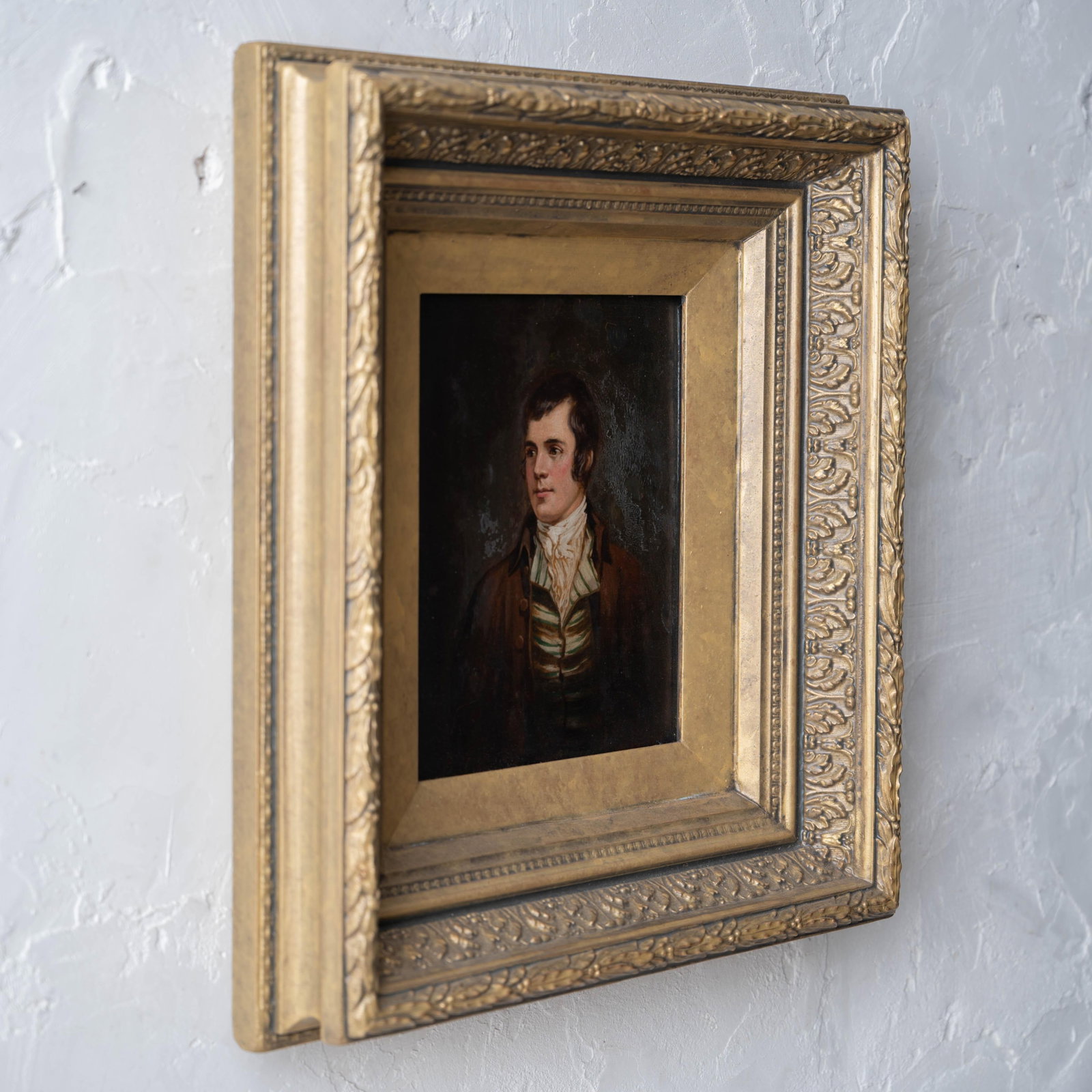 Robert Burns Portrait, Reverse Glass Painting, c.1830 - 5