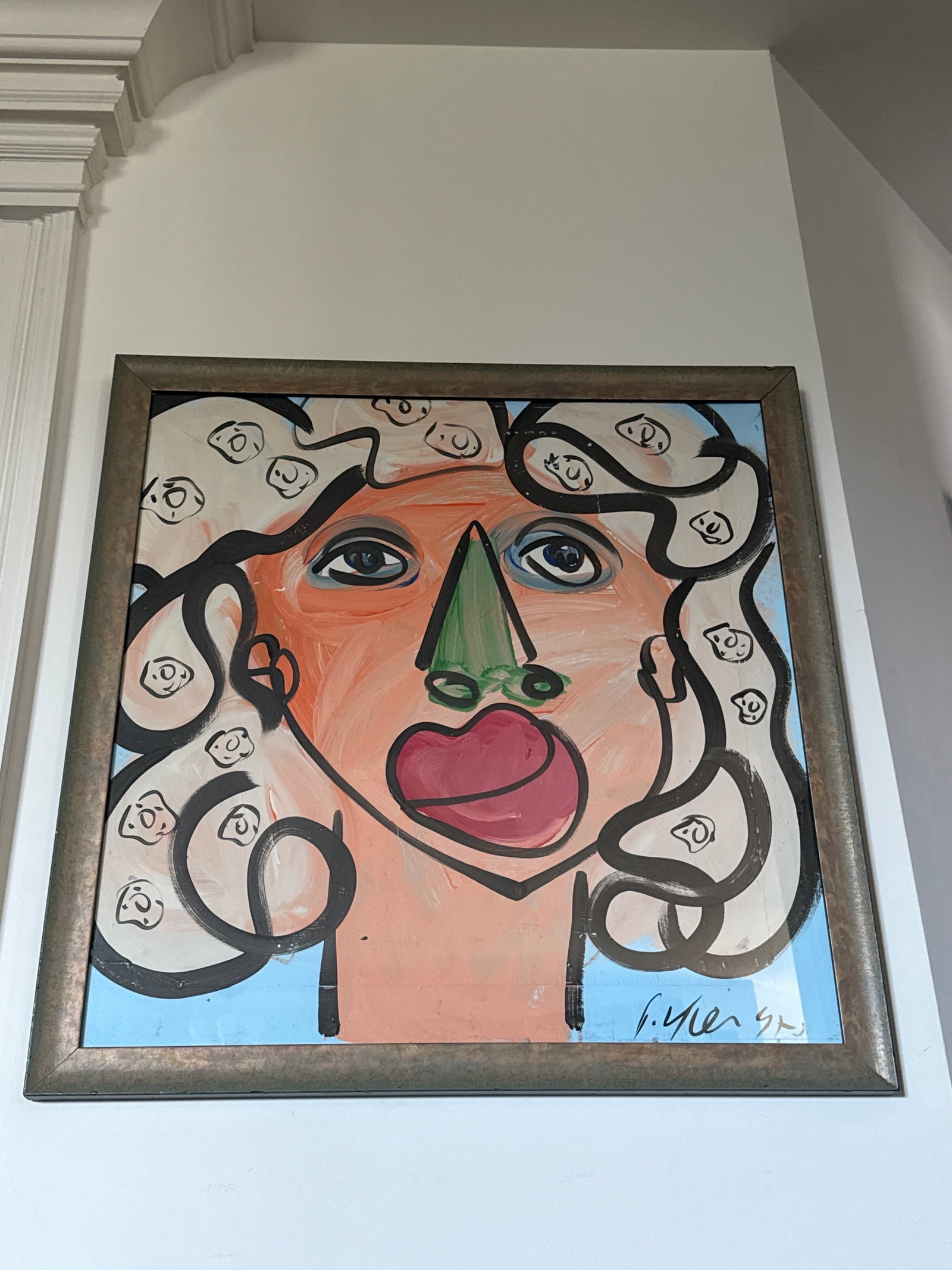 1970s My Dear Marilyn Monroe Abstract Painting by Peter Keil - 2