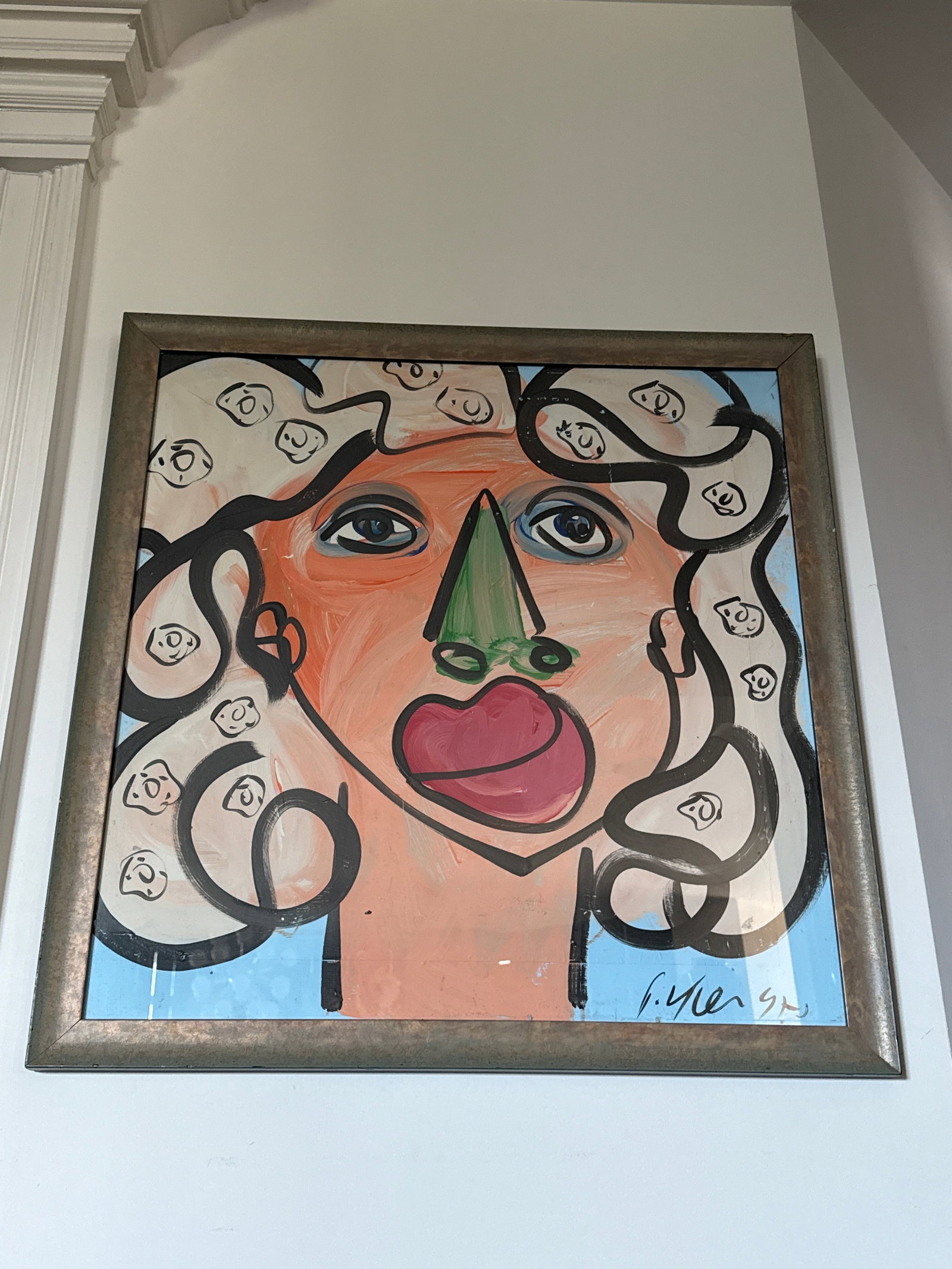 1970s My Dear Marilyn Monroe Abstract Painting by Peter Keil - 3