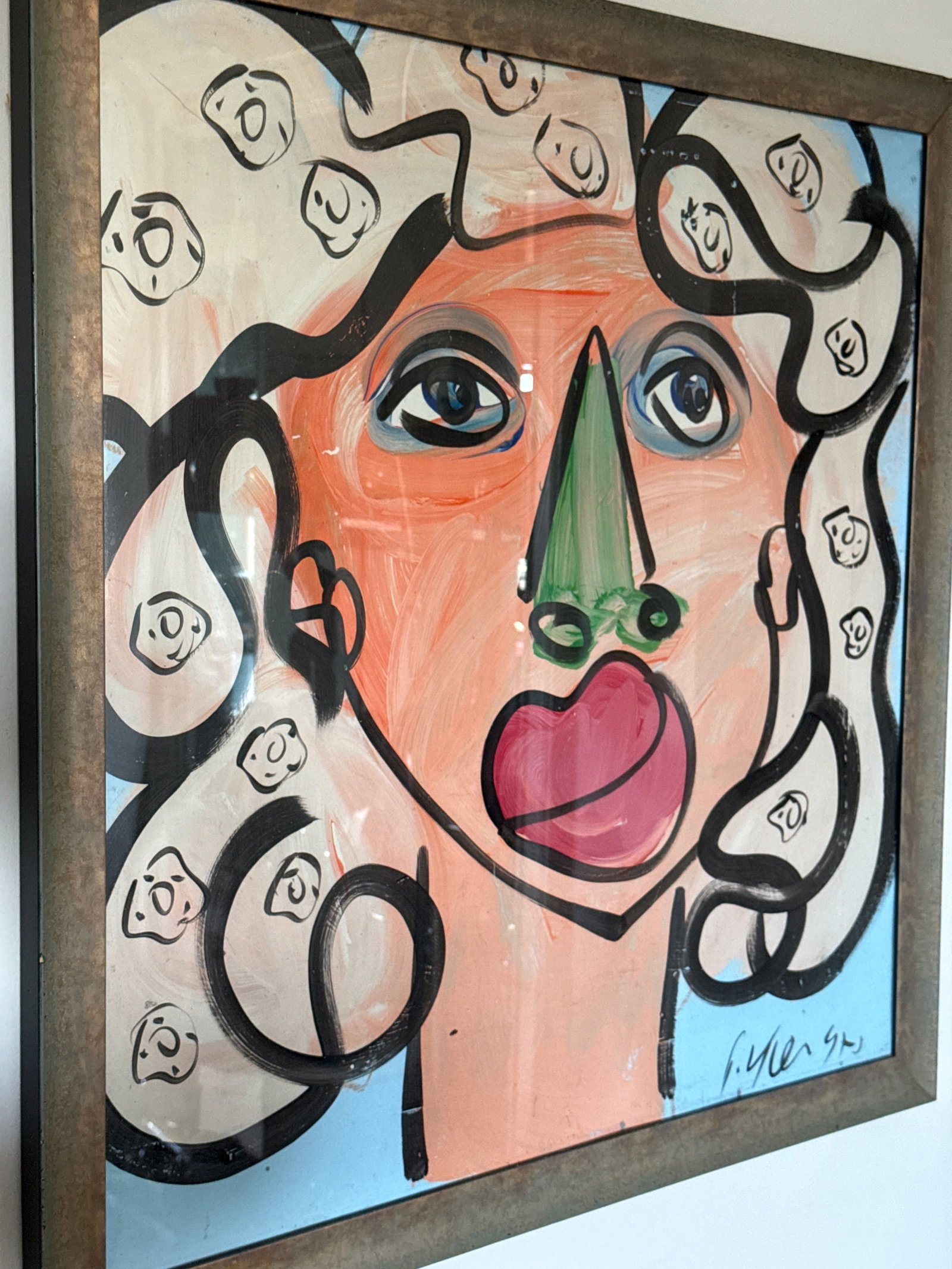 1970s My Dear Marilyn Monroe Abstract Painting by Peter Keil - 4