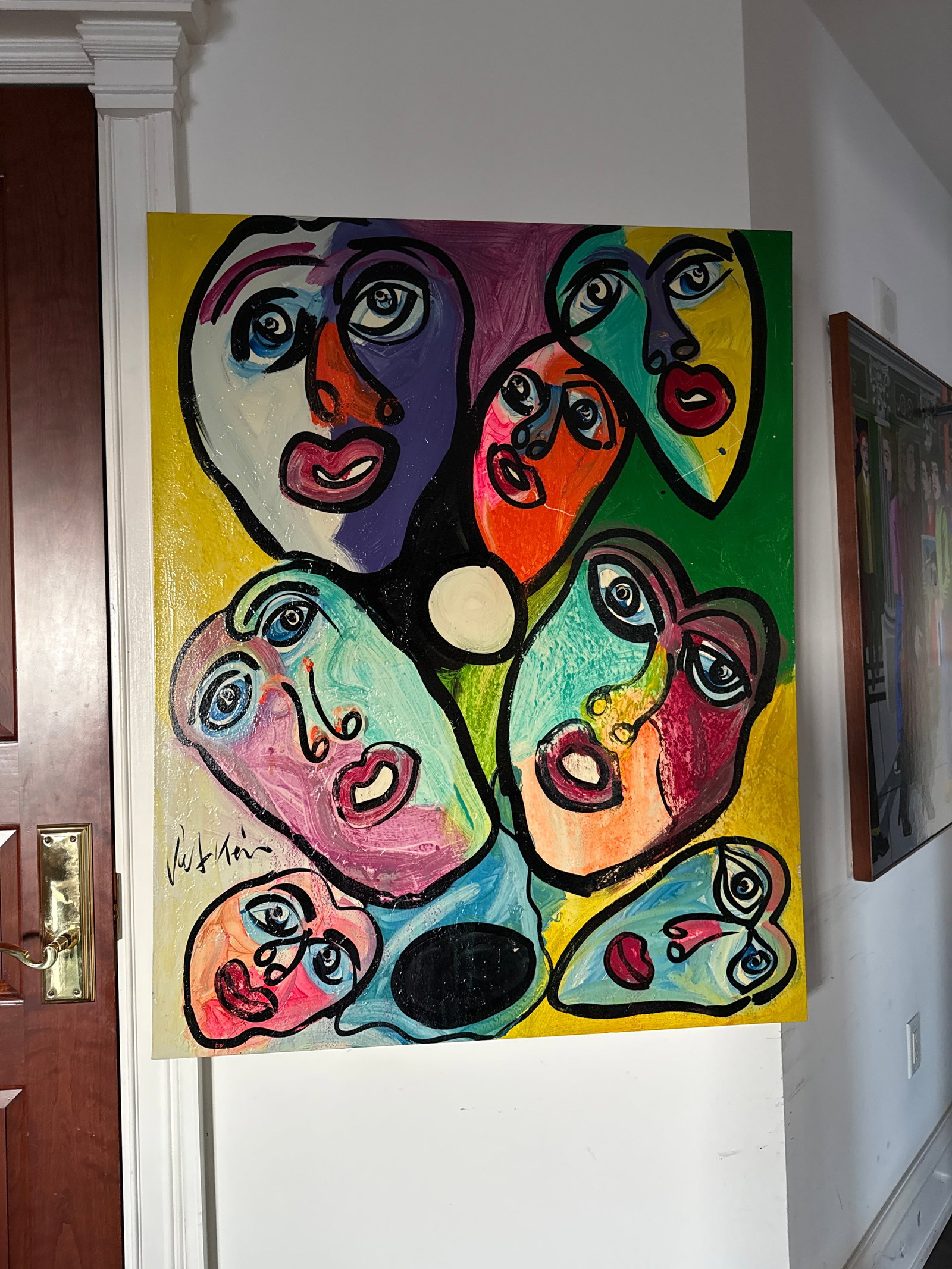 1970s Peter Keil Large Abstract Canvas Painting - 2