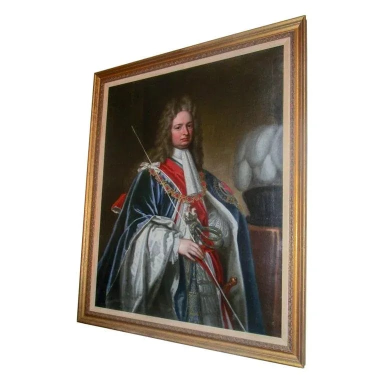Portrait in Oil of Robert Harley 1st Earl of Oxford by Sir Godfrey Kneller - 13