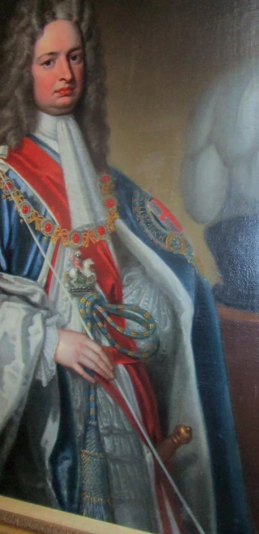 Portrait in Oil of Robert Harley 1st Earl of Oxford by Sir Godfrey Kneller - 2