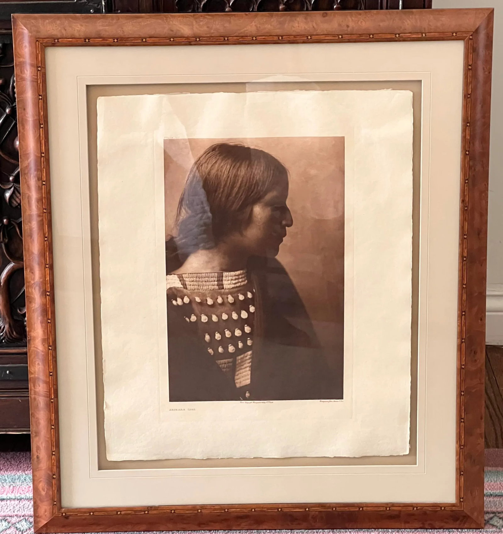 Framed Edward Curtis Arikara Girl C 1908 Christopher Cordozo - 2
