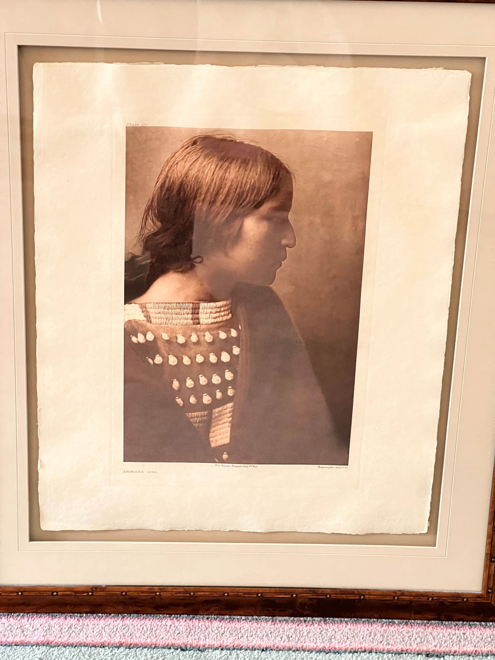 Framed Edward Curtis Arikara Girl C 1908 Christopher Cordozo - 4