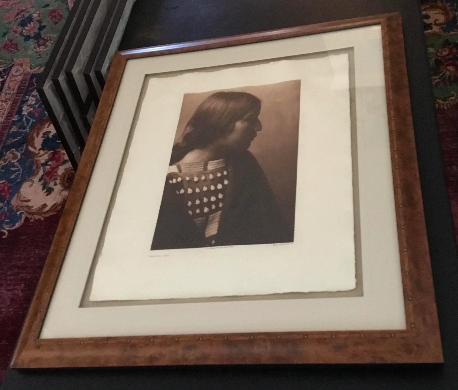 Framed Edward Curtis Arikara Girl C 1908 Christopher Cordozo - 5