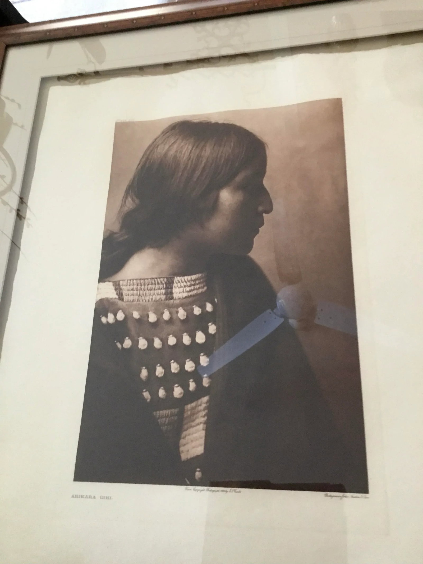Framed Edward Curtis Arikara Girl C 1908 Christopher Cordozo - 6