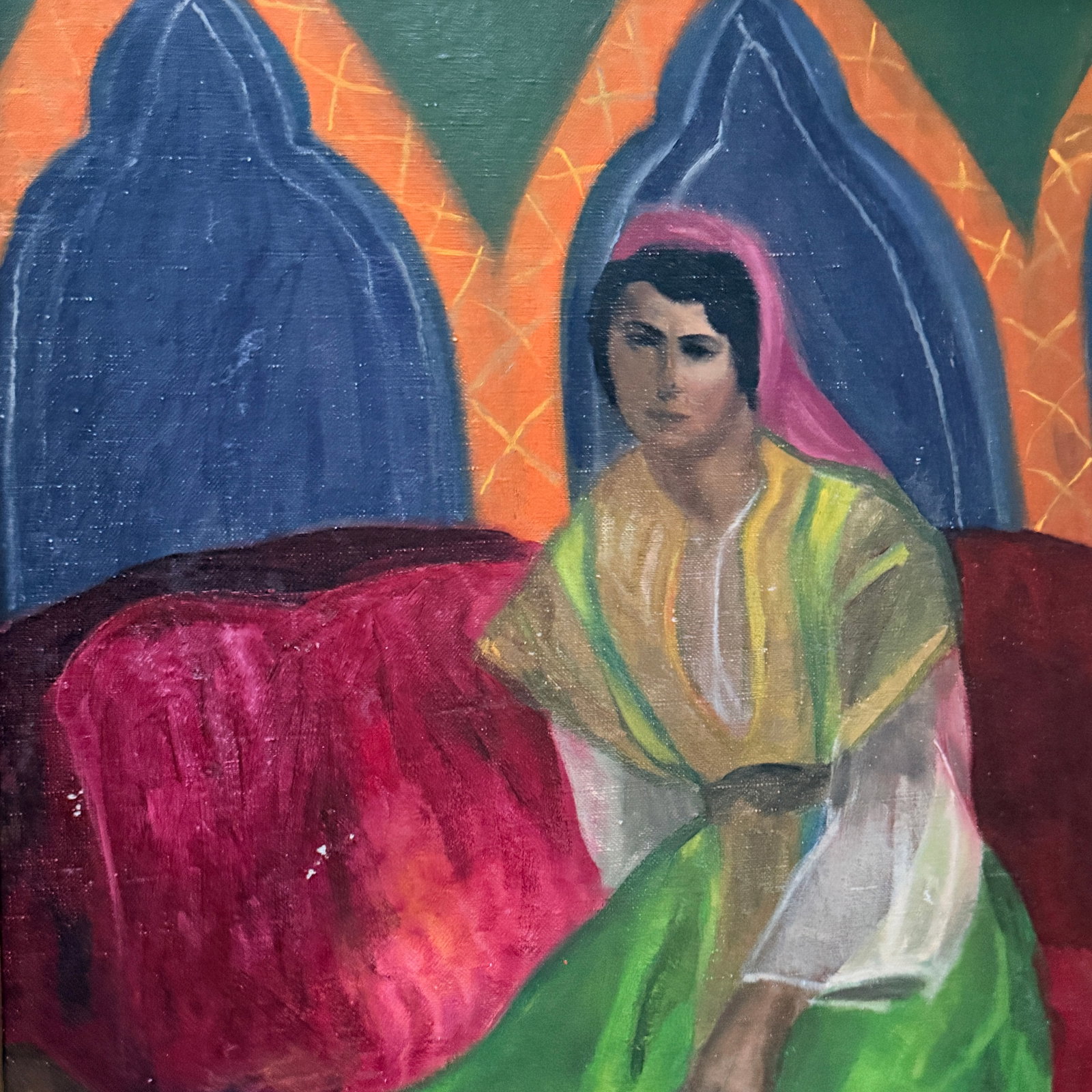 Portrait of a Russian Woman Oil Painting - 2