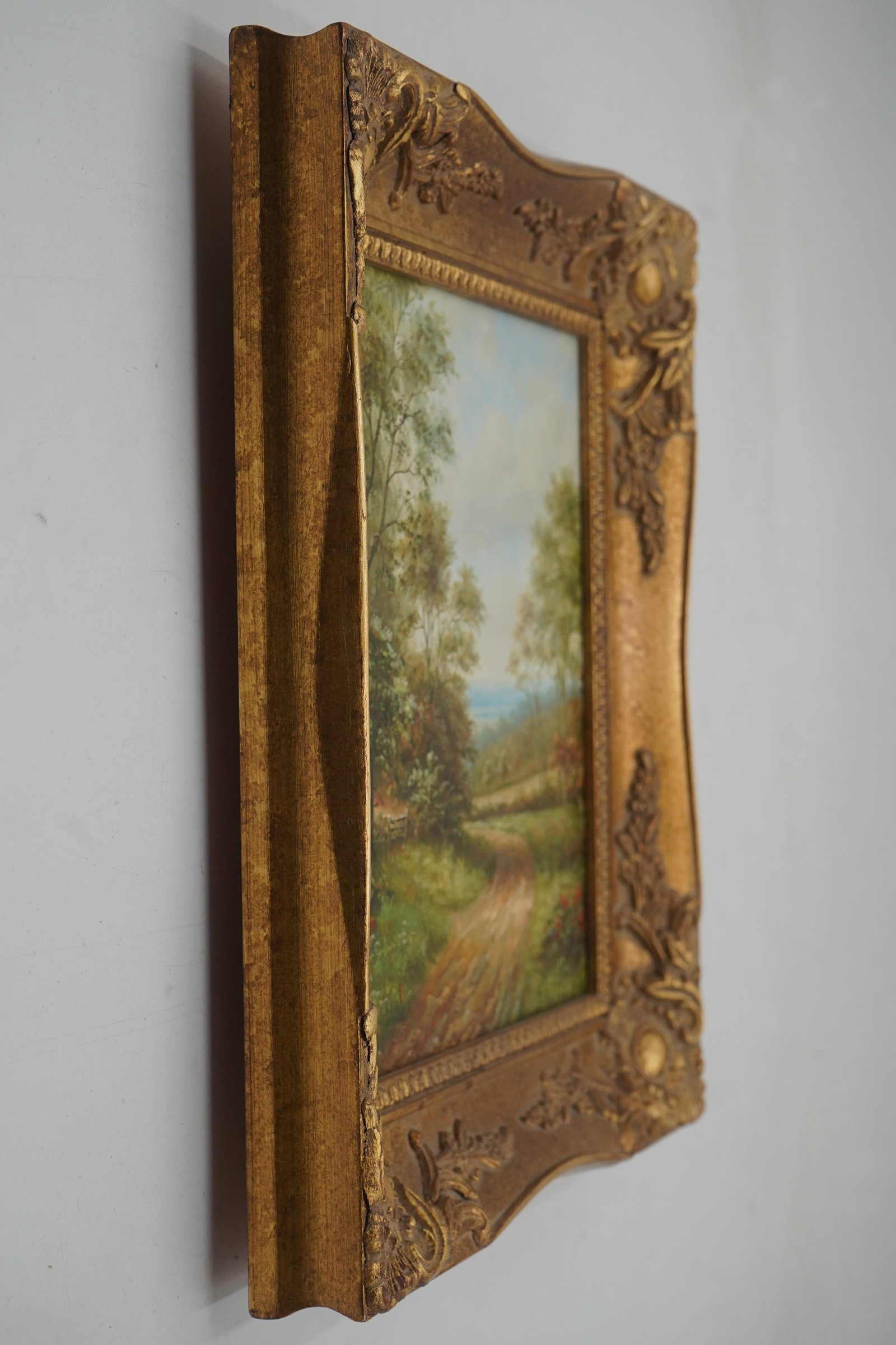 1980s Framed Oil on Canvas Landscape Tree Painting - 2
